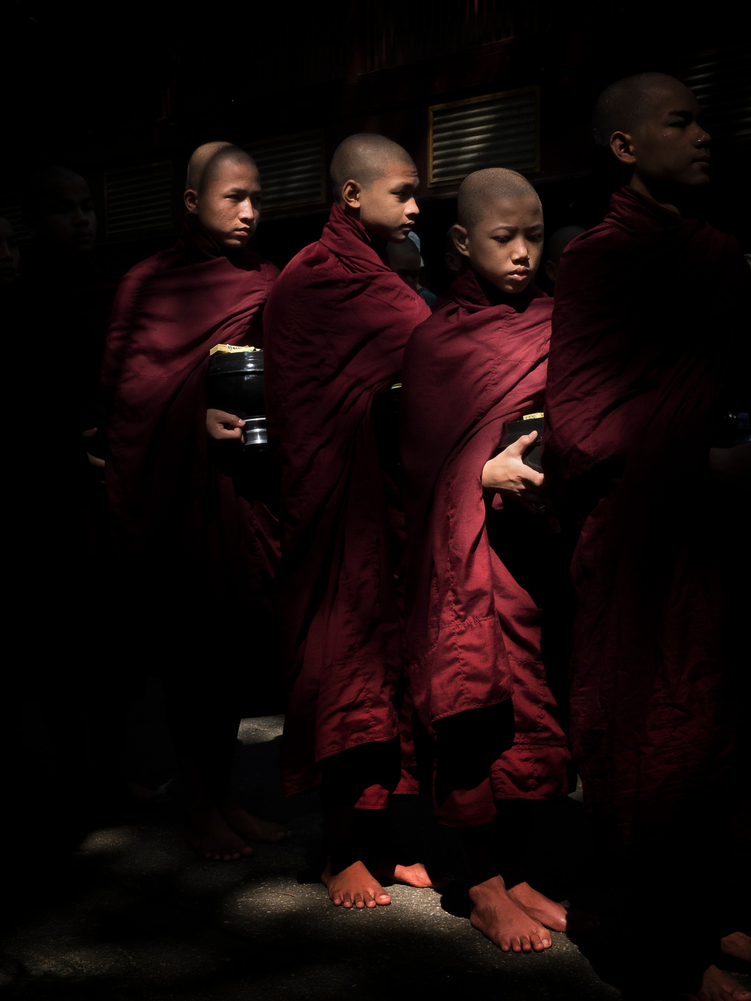 Olympus OM-D E-M1 sample photo. 'the bhikkhus' photography