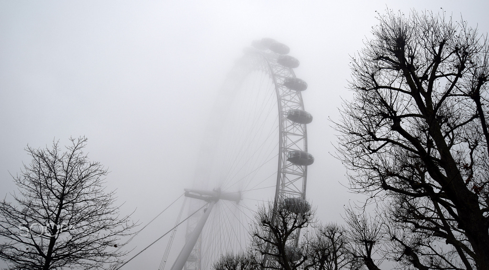 Nikon D5300 sample photo. Foggy london eye - 1 photography