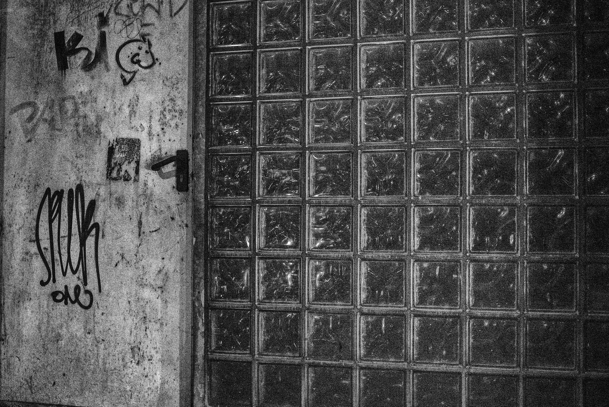 Nikon D600 + Nikon AF Nikkor 35mm F2D sample photo. Glas brick wall photography