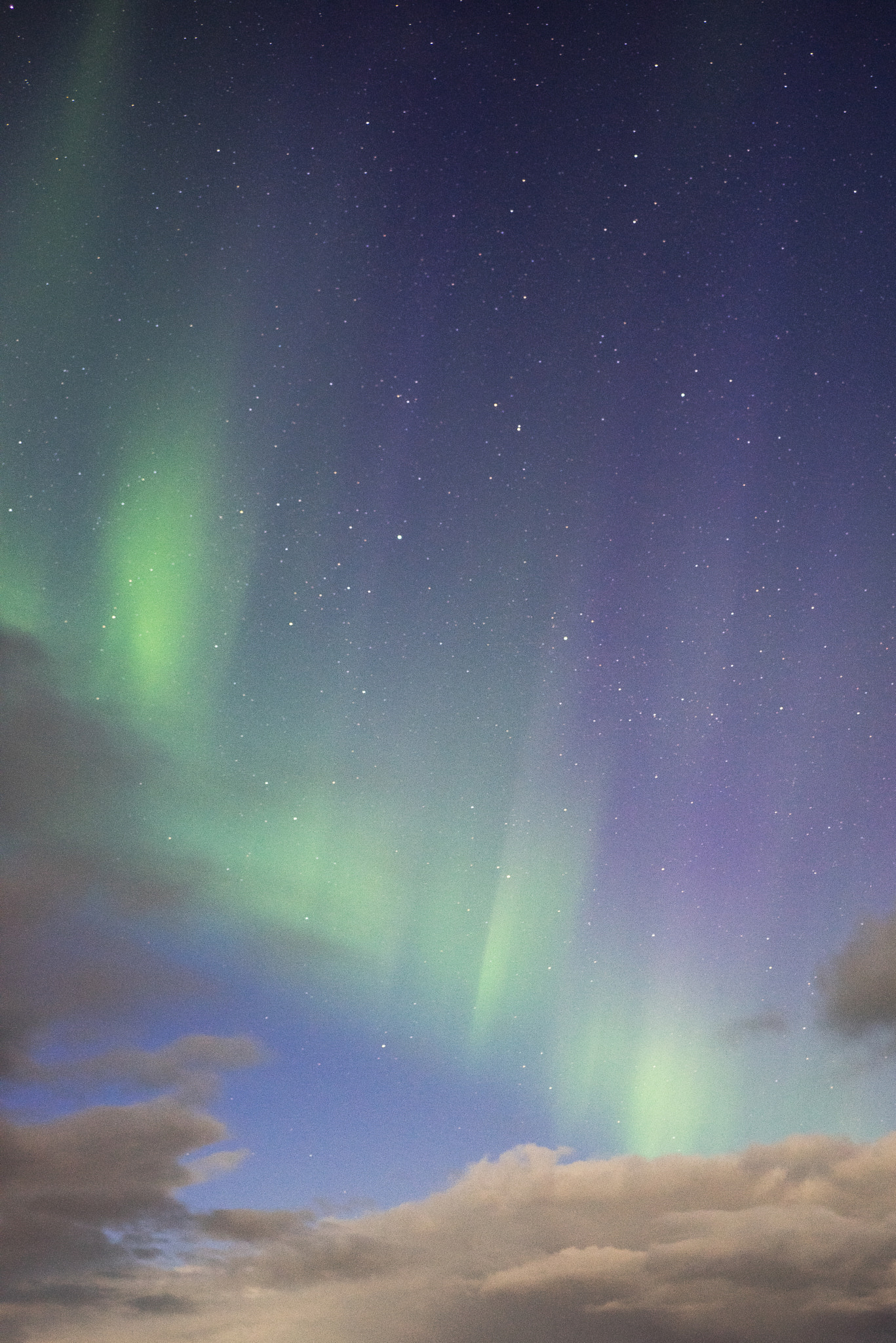Sony a7R sample photo. Northern lights photography