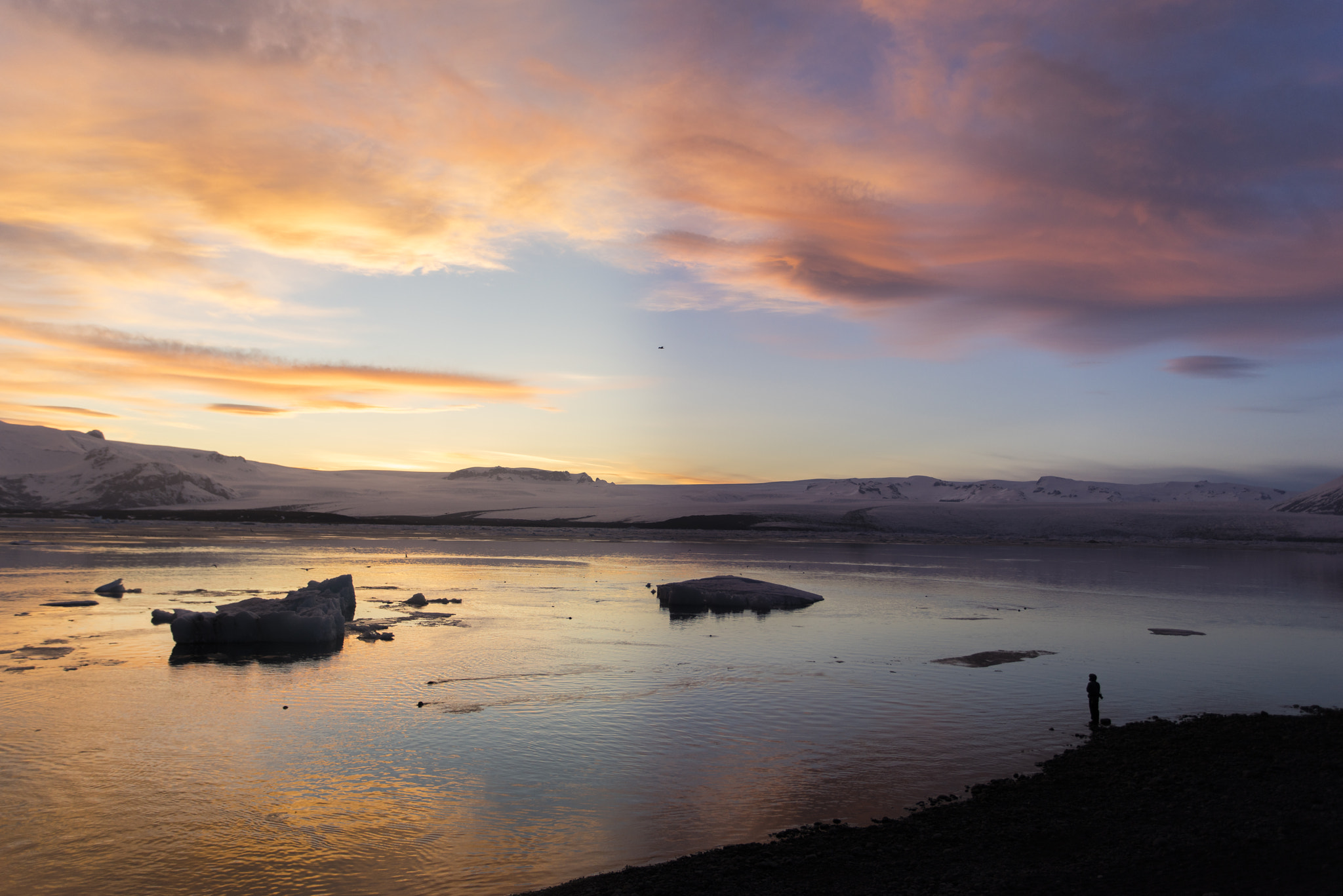 Sony a7R + Canon EF 17-40mm F4L USM sample photo. Sunset, iceland photography