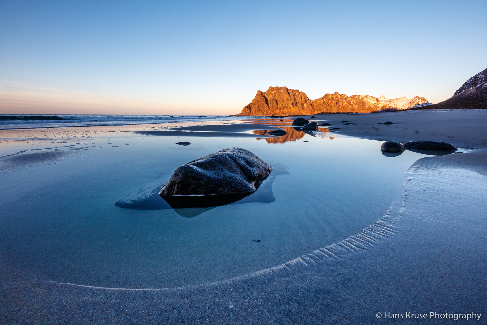 Canon EF 11-24mm F4L USM sample photo. Pools on the beach at sunset photography