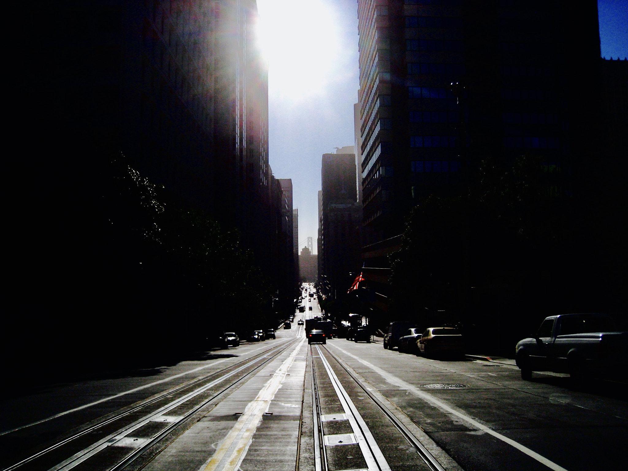 Canon POWERSHOT SD870 IS sample photo. California street, view east, san francisco, california 2011 photography