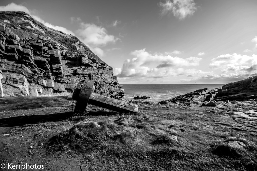 Sigma 10-20mm F4-5.6 EX DC HSM sample photo. Seascape black & white photography