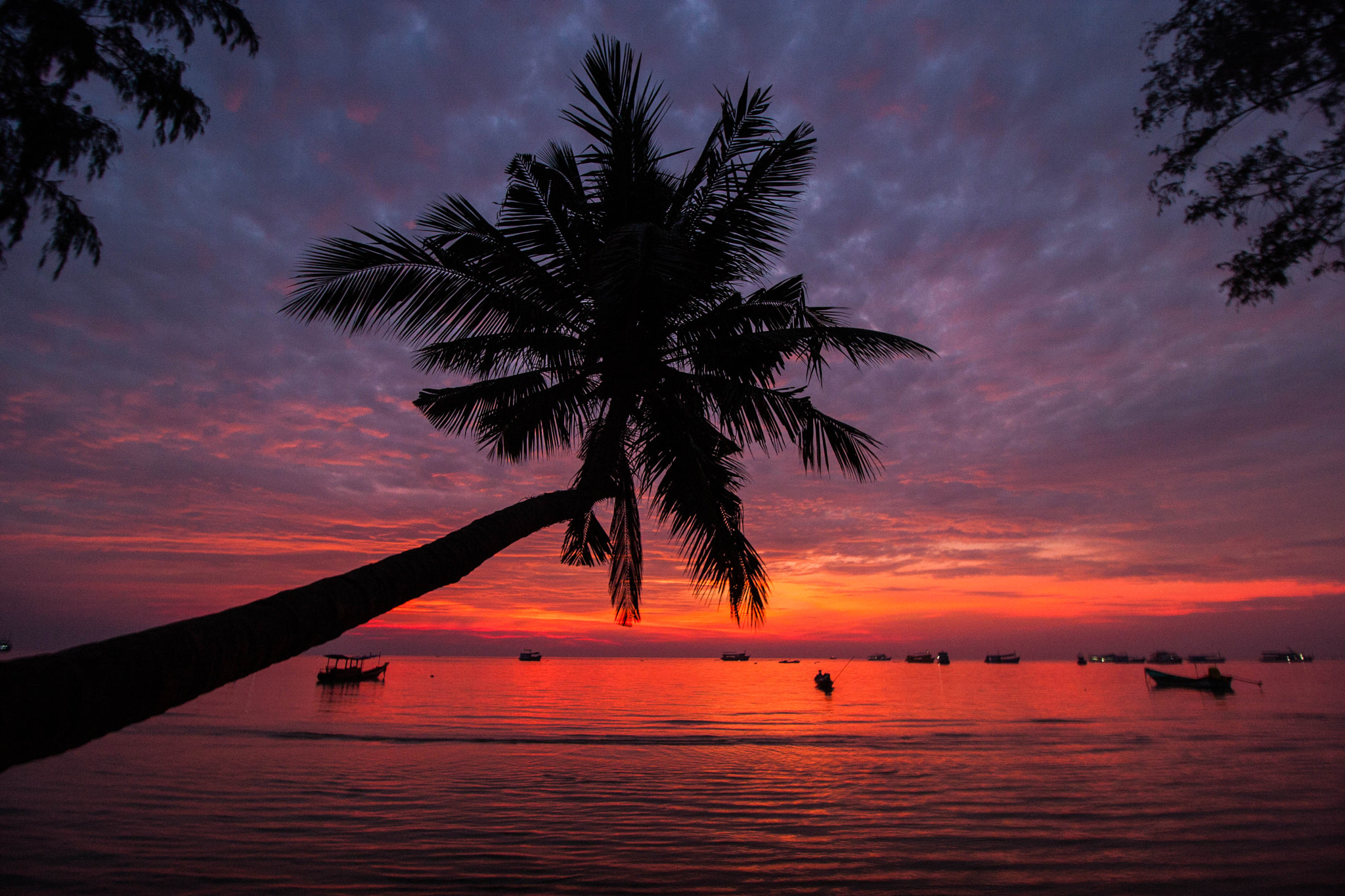 Canon EOS 40D sample photo. Sunset in paradise photography