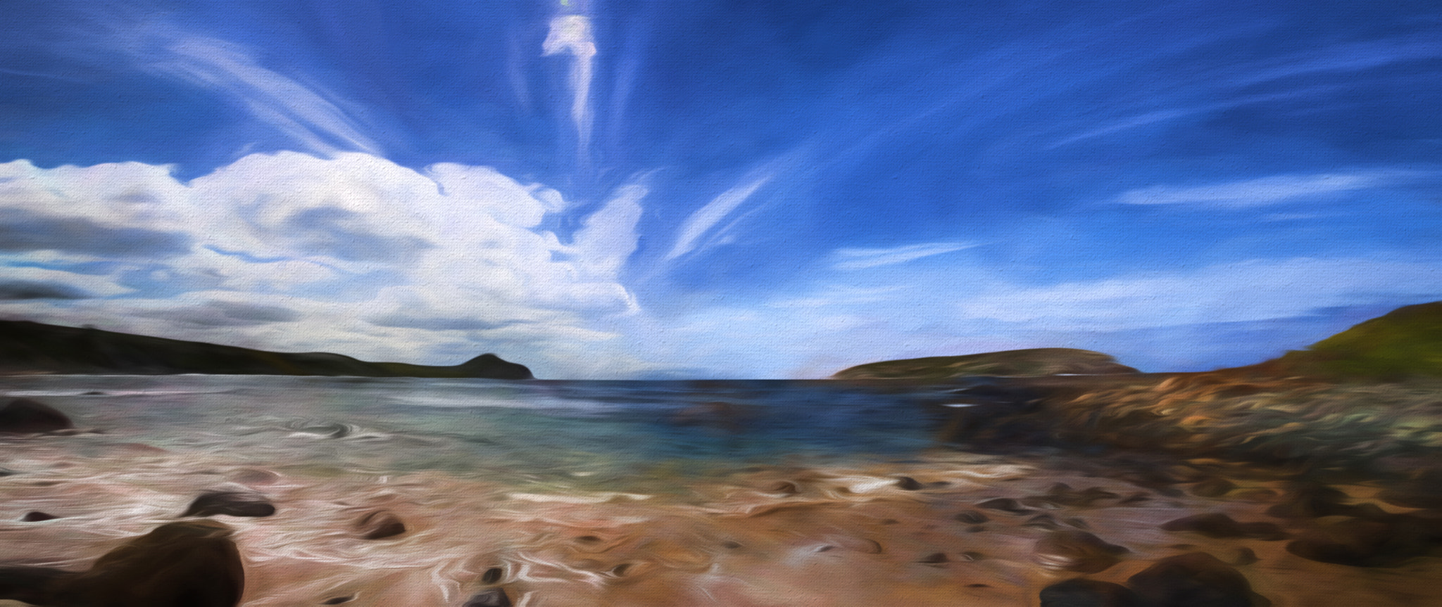 Sigma 24-105mm f/4 DG OS HSM | A sample photo. Bluff and west island painting edit photography