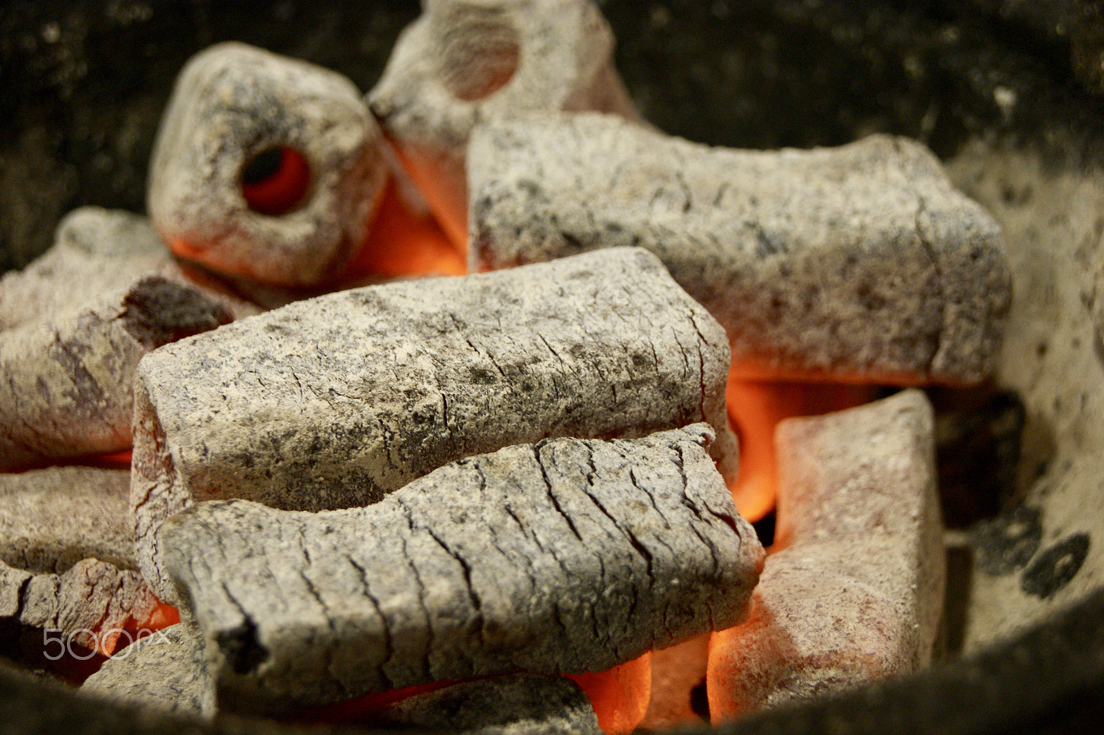 Sony Alpha DSLR-A290 + Sony DT 18-55mm F3.5-5.6 SAM II sample photo. Burning coals during barbecue photography