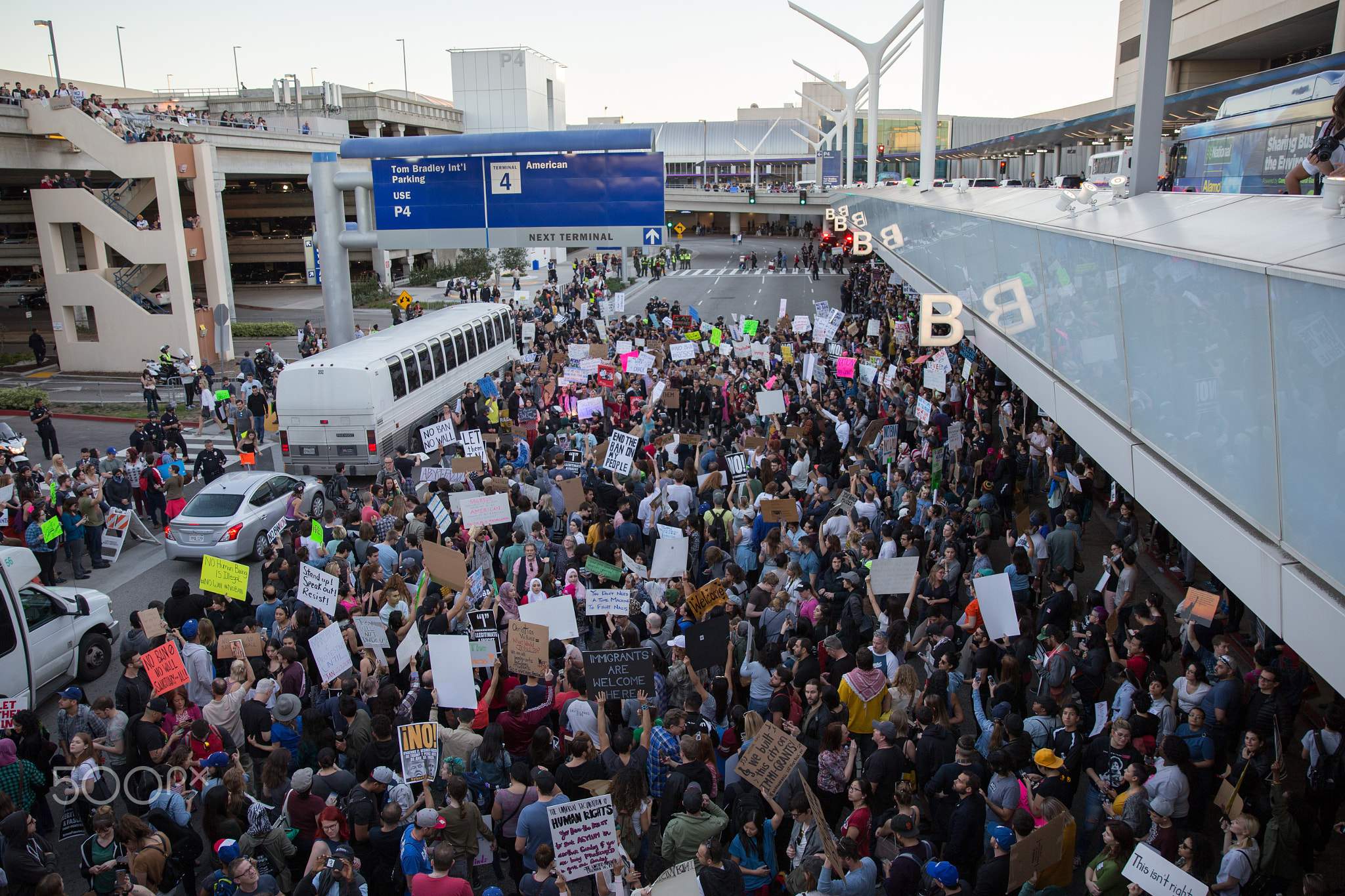 Lax Protest 1/29/17 Trump's immigration ban