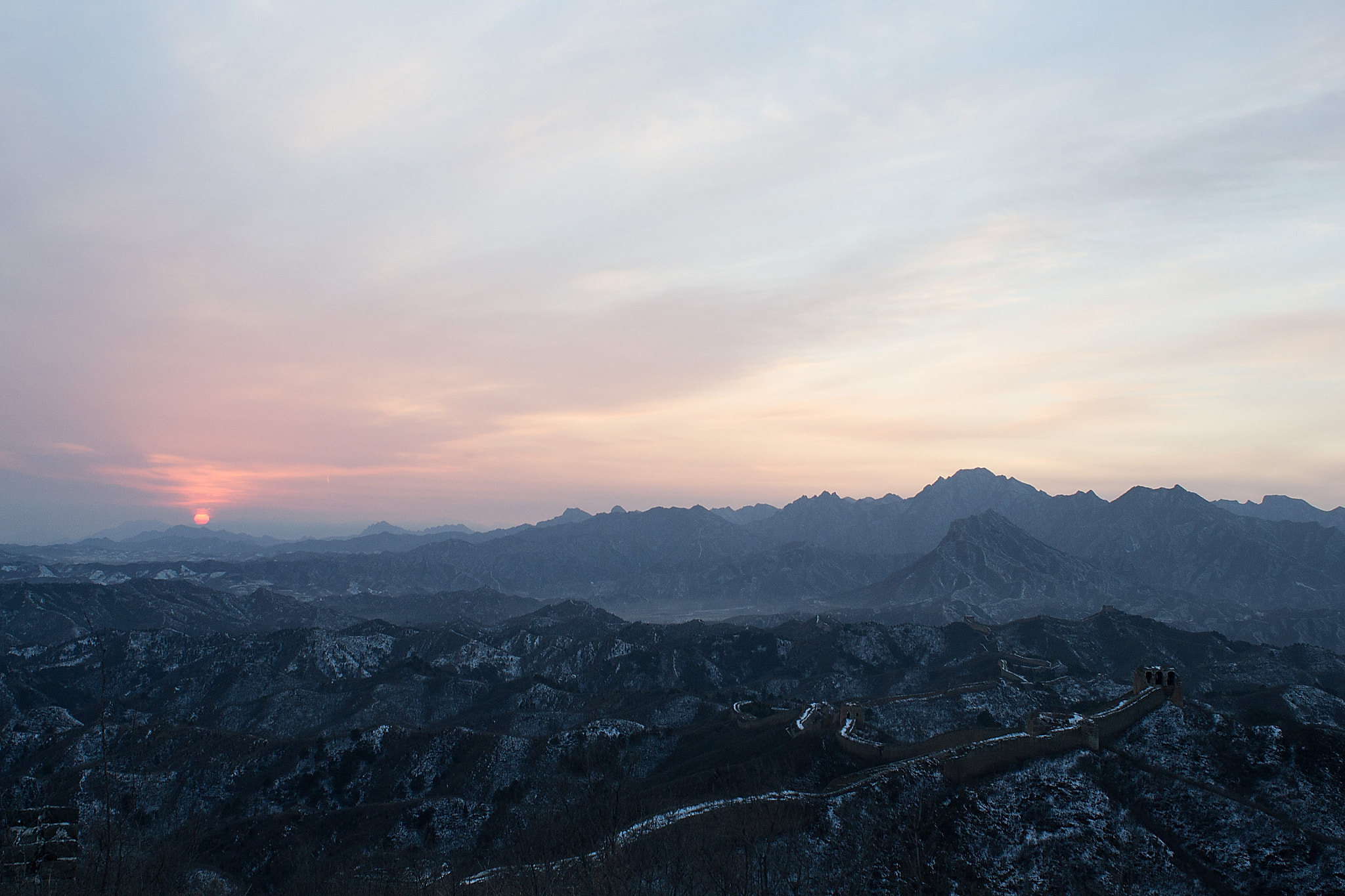 Nikon D3100 sample photo. Gubeikou during sunset photography