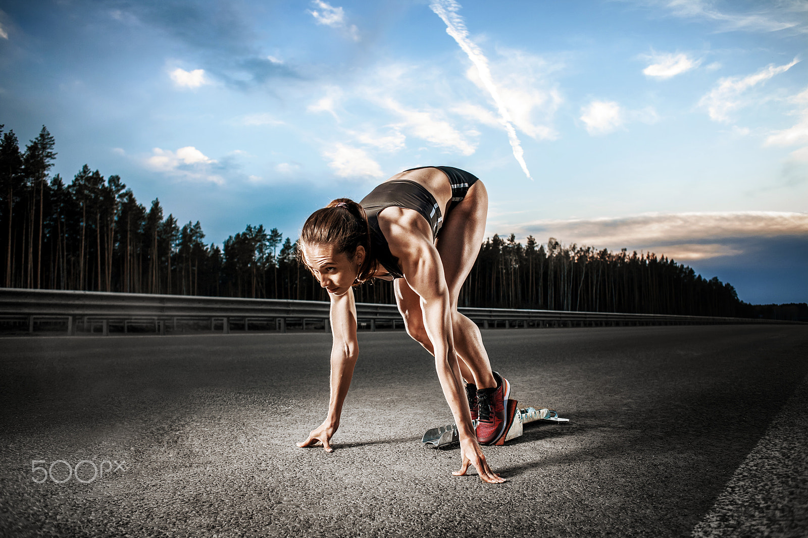 Canon EOS 5D sample photo. Young woman running photography