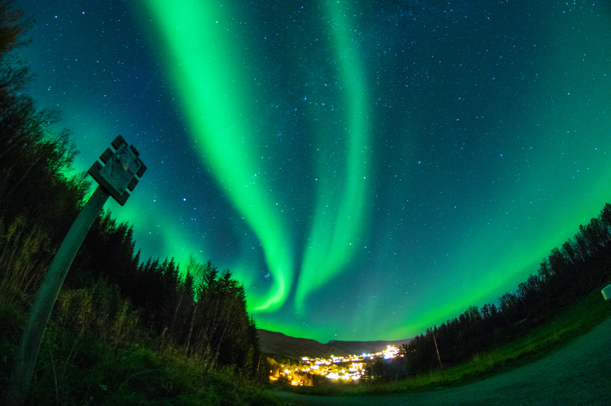 Pentax K-3 sample photo. Aurora over sørreisa - arctic norway photography