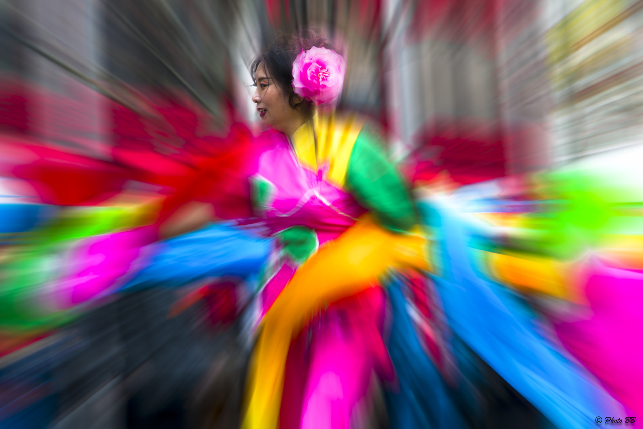 Nikon D800 sample photo. Danseuse multicolore photography
