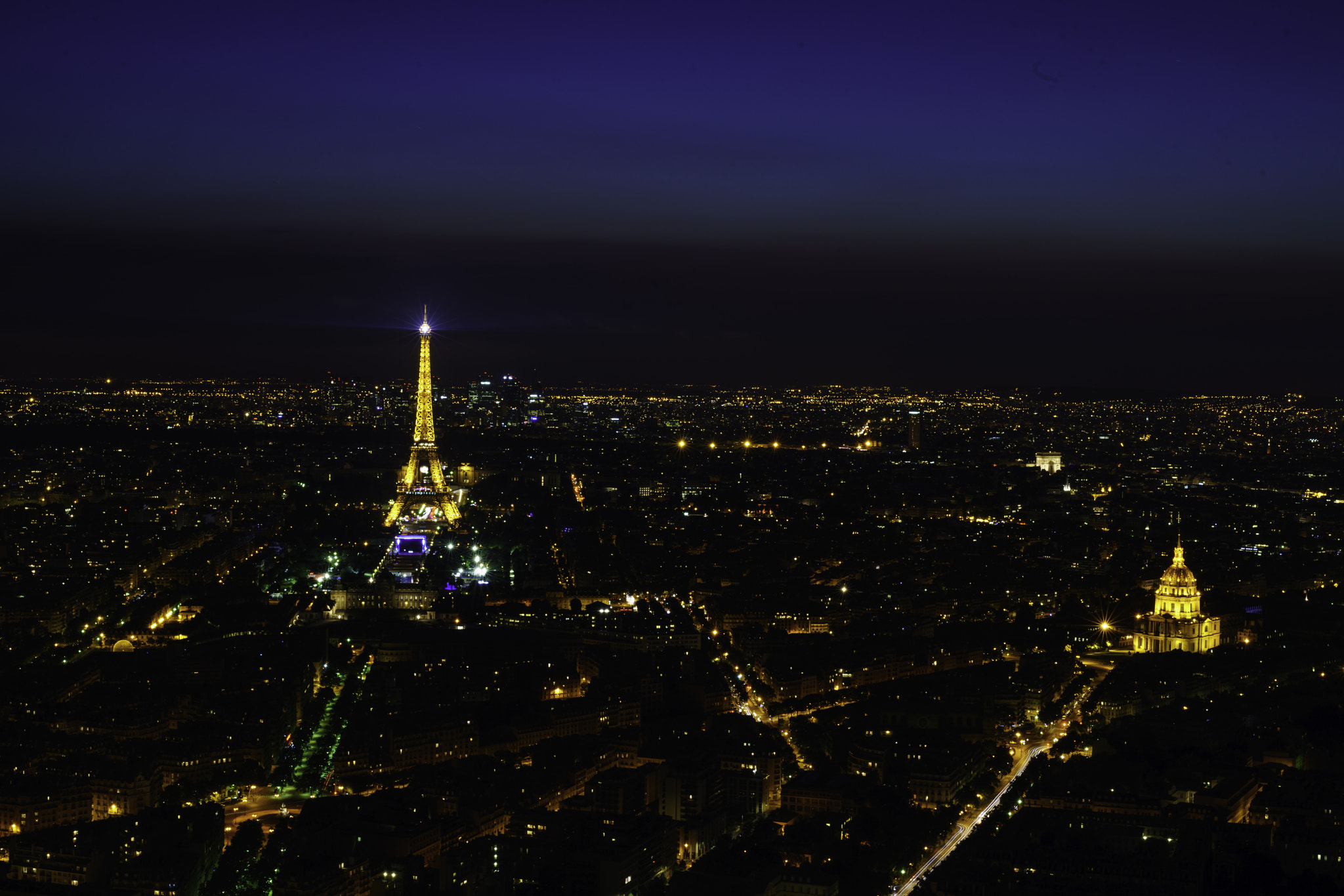 Sony a7R II + Minolta AF 50mm F1.4 [New] sample photo. Skyline - paris, france at night photography