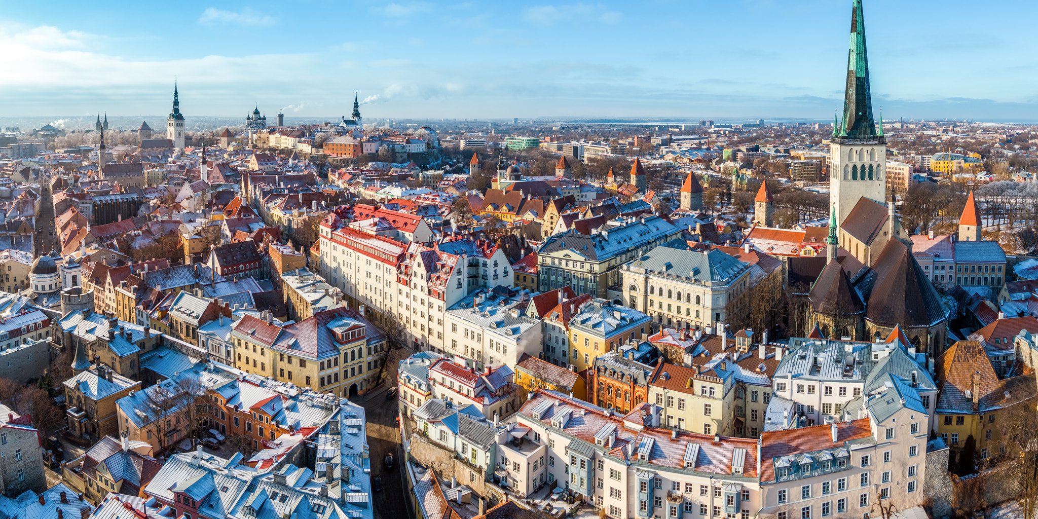 DJI MFT 15mm F1.7 ASPH sample photo. Winter in tallinn old town photography