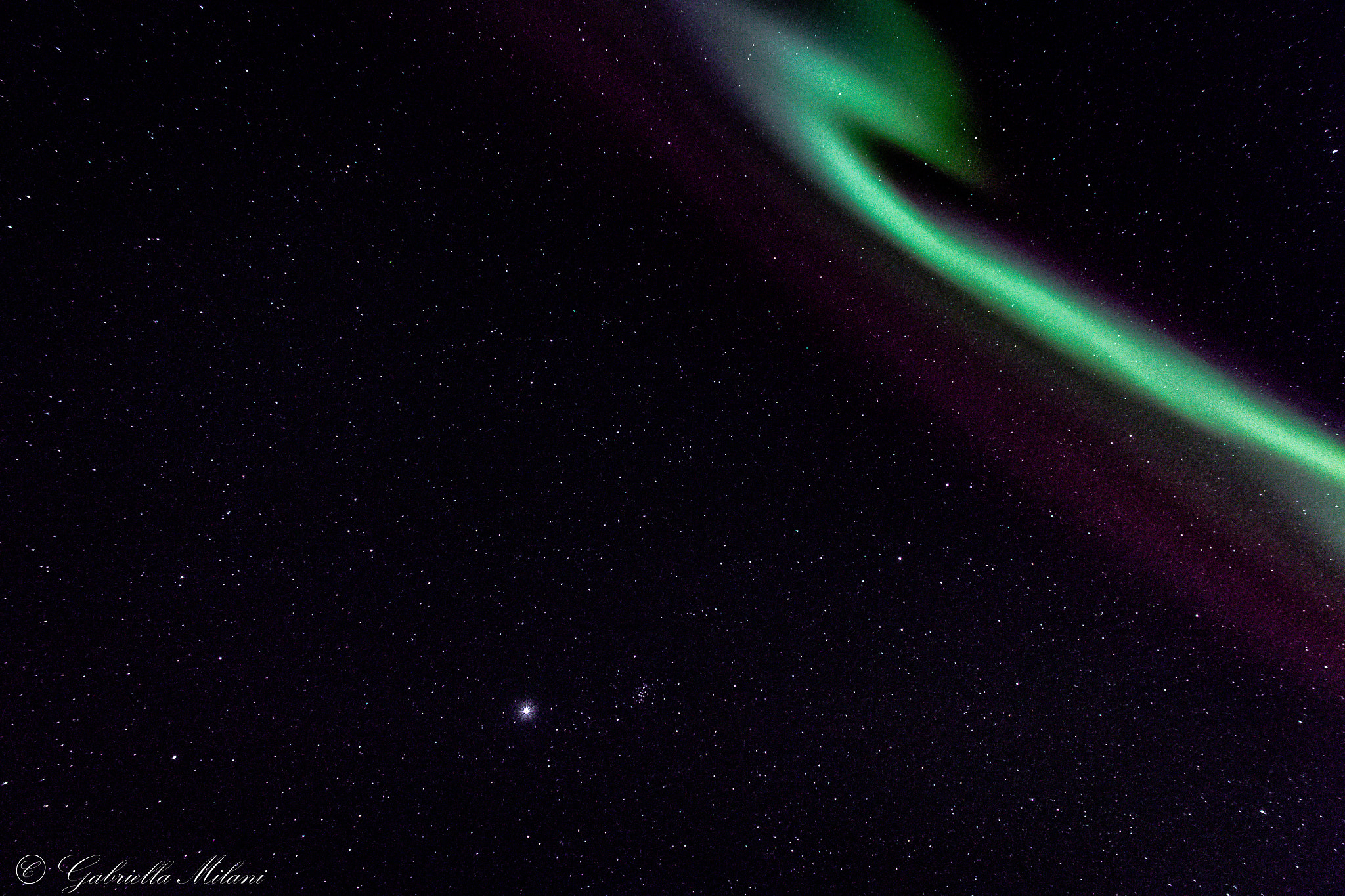 Canon EOS 70D + Canon EF-S 18-55mm F3.5-5.6 III sample photo. Jupiter, beehive cluster, and aurora borealis... photography