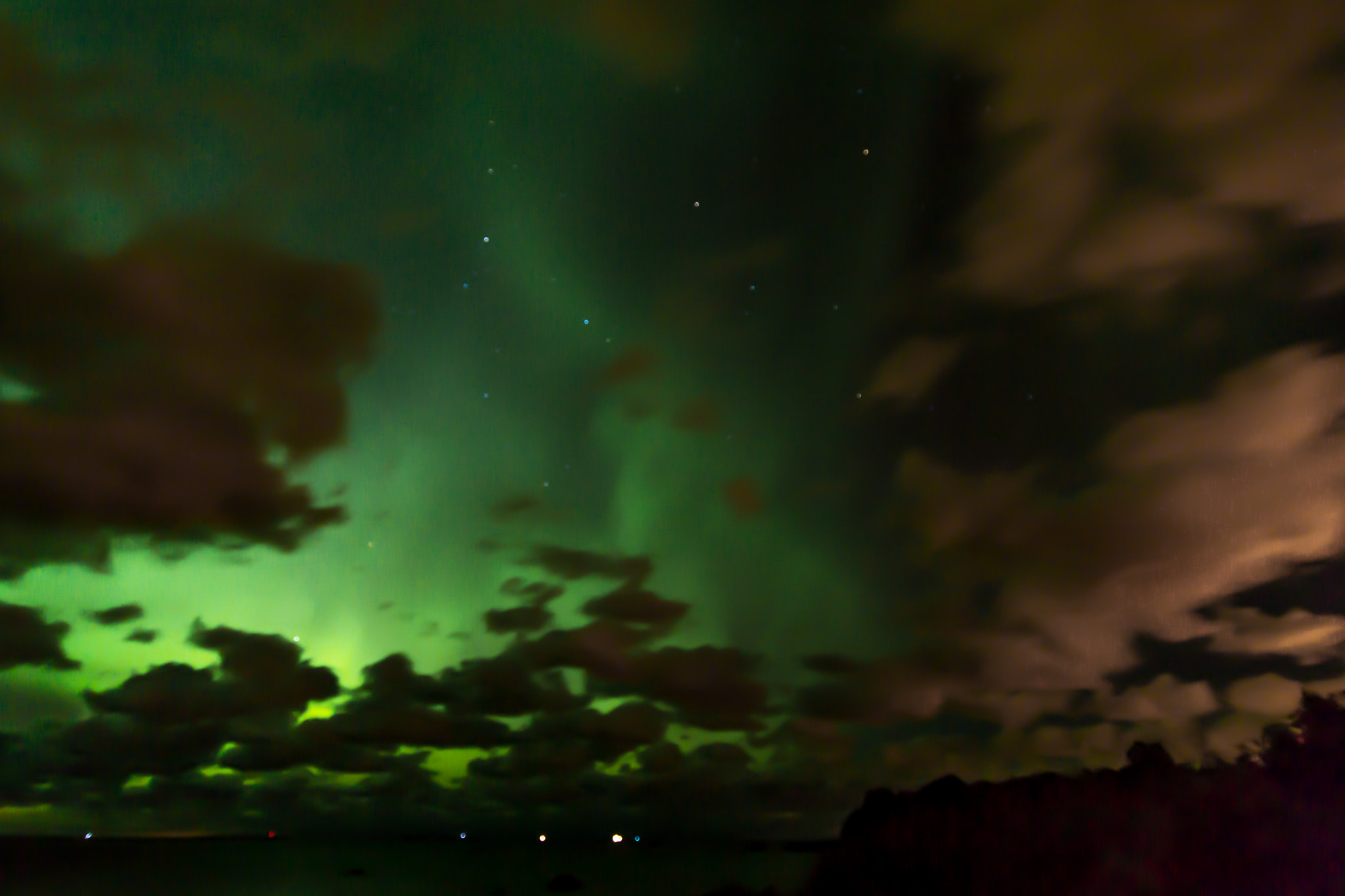 Nikon D3100 sample photo. Northern lights over estonia photography