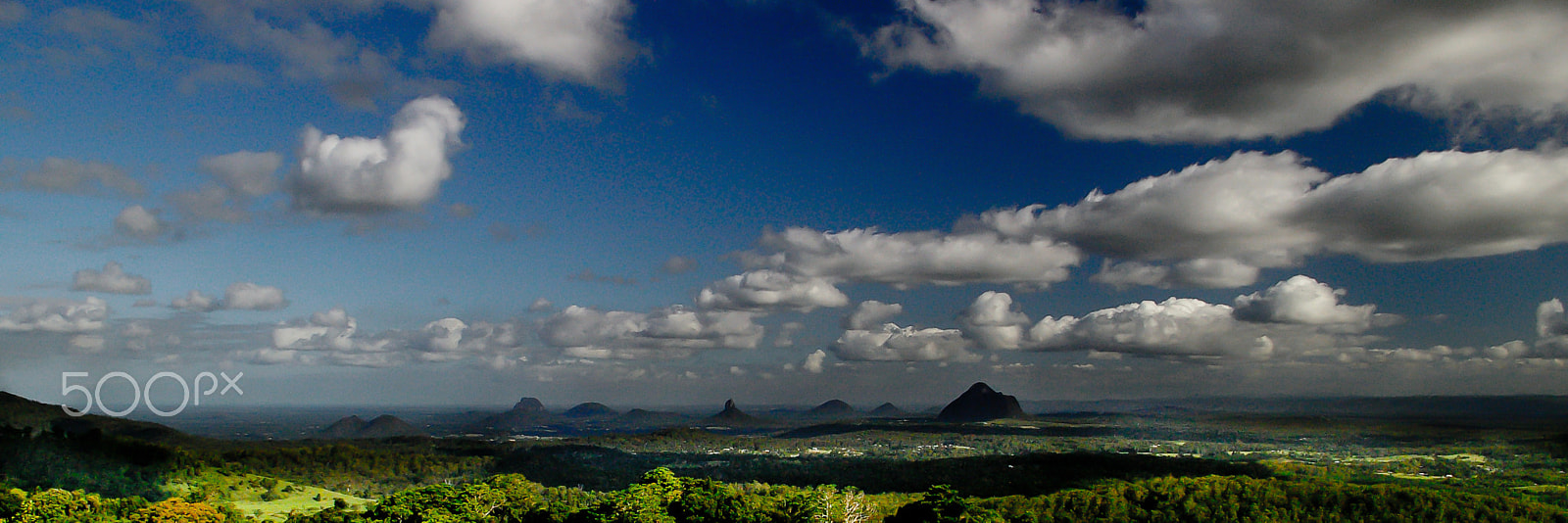 Pentax K100D sample photo. Glasshouse mountains photography