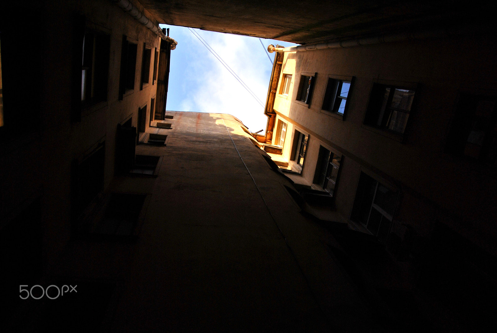 Nikon D3000 sample photo. Sky in the city photography