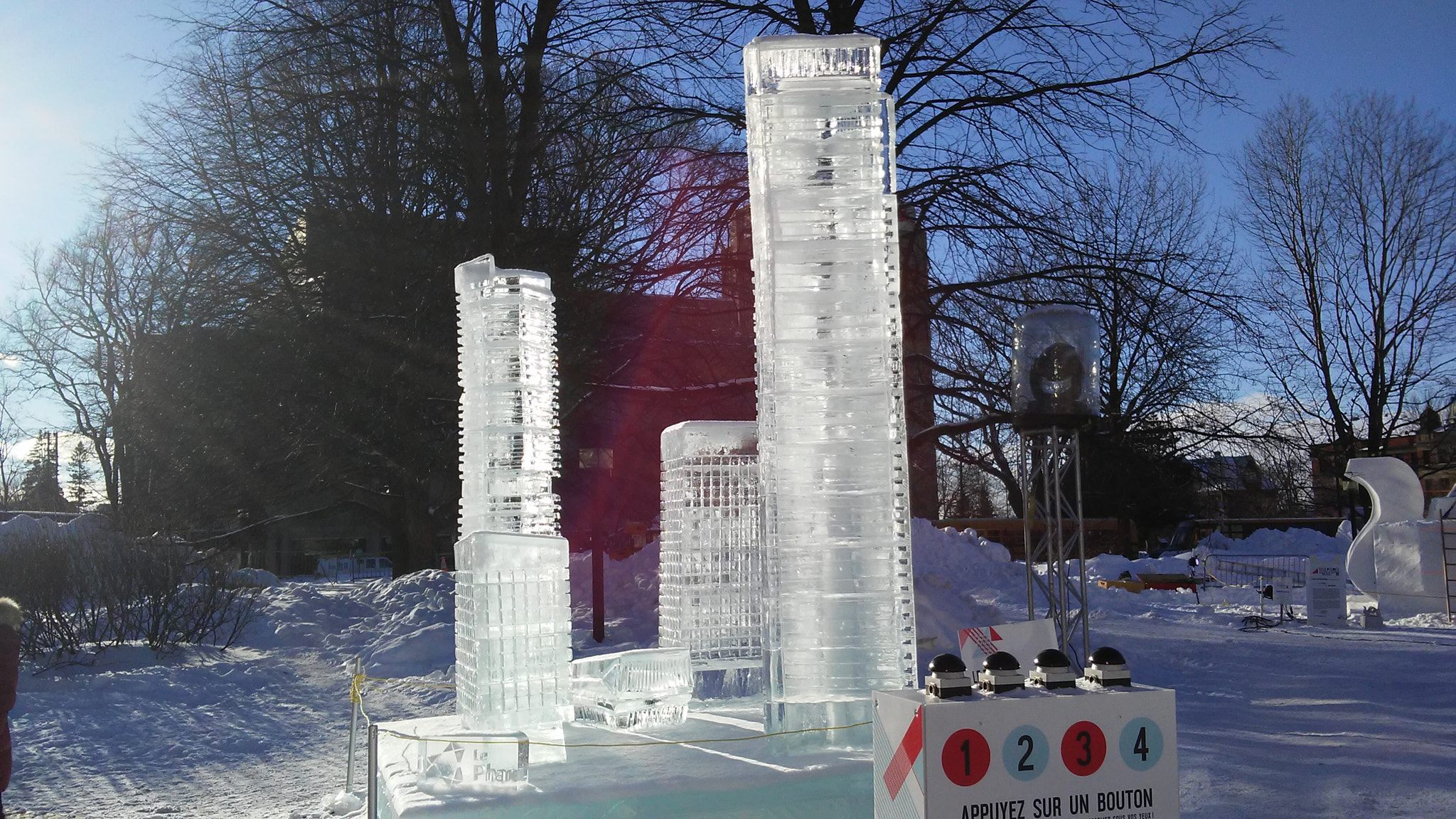 LG X POWER sample photo. Ville de glace. photography