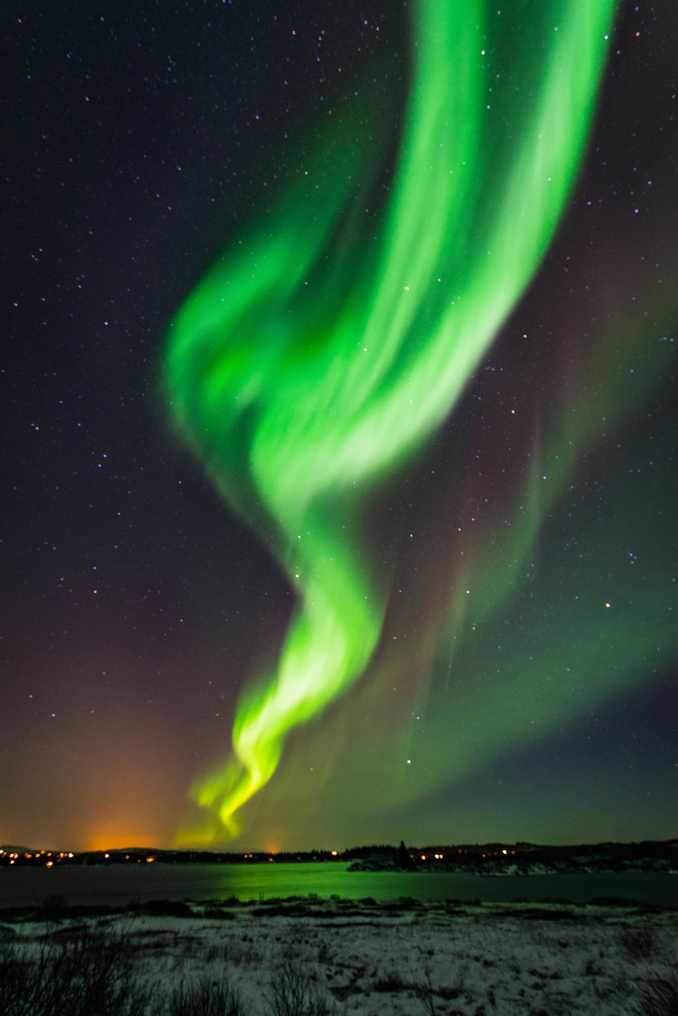 Nikon D800 sample photo. Aurora borealis near minni borg laugarvatn iceland photography