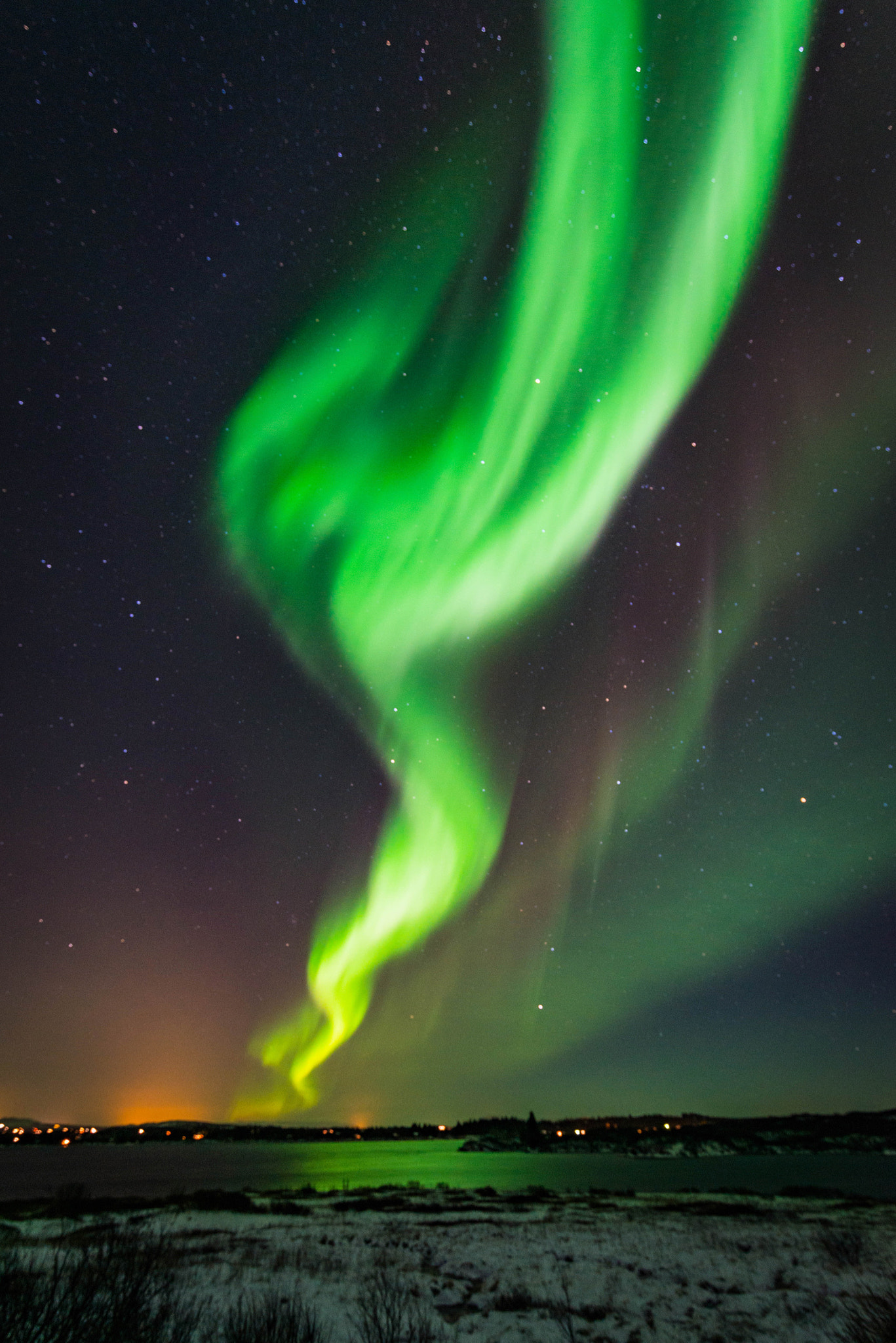Tamron SP 15-30mm F2.8 Di VC USD sample photo. Aurora borealis near minni borg laugarvatn iceland photography