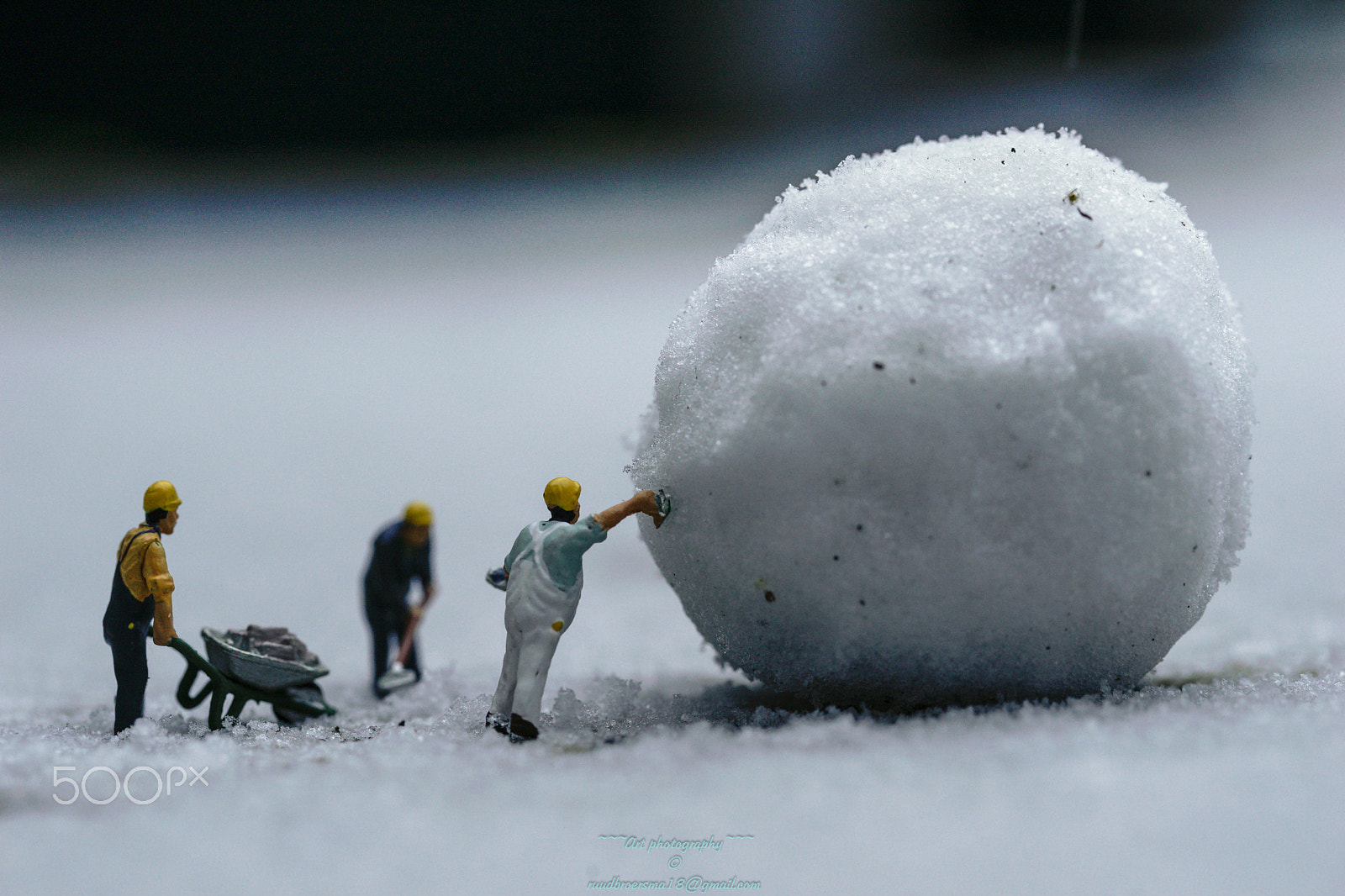 DT 100mm F2.8 SAM sample photo. Making snow balls photography