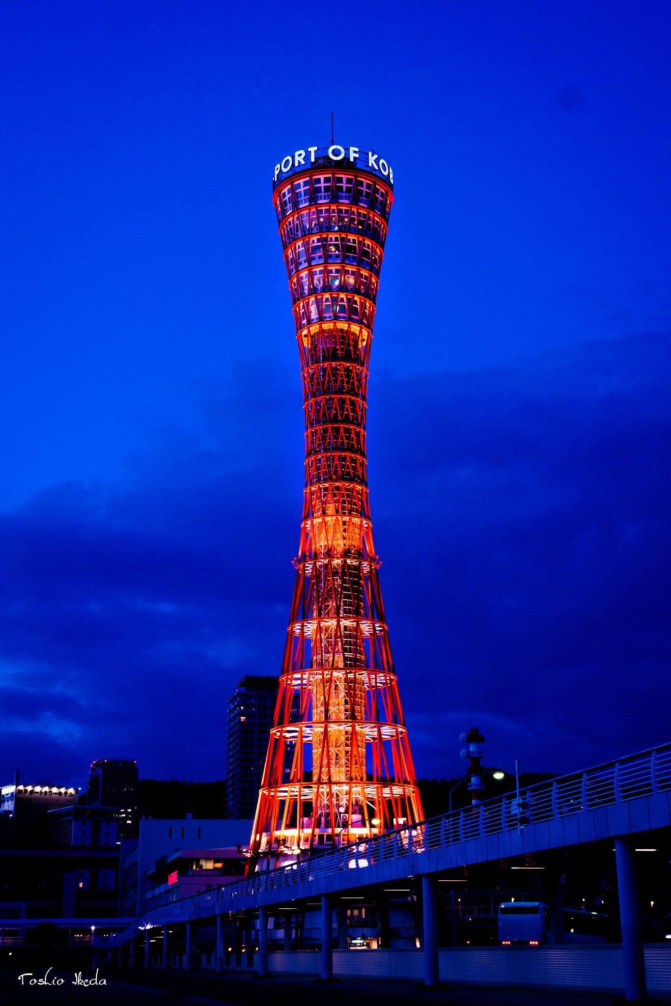 Sony ILCA-77M2 sample photo. Kobe port tower photography