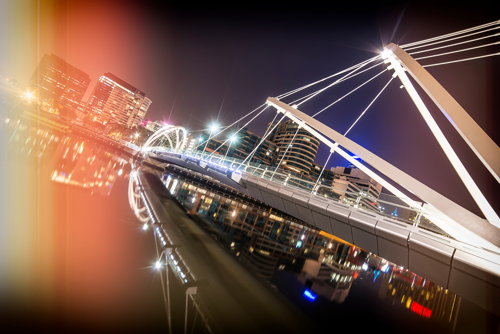 Samyang 14mm F2.8 ED AS IF UMC sample photo. The webb bridge melbourne australia photography