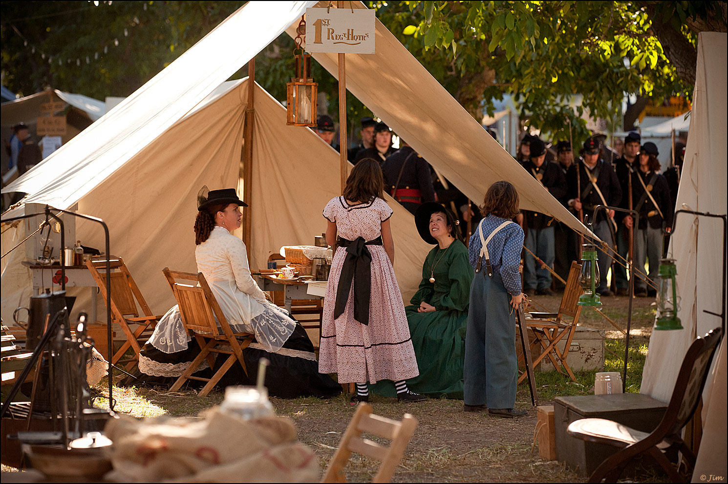 Nikon D700 + Sigma 150mm F2.8 EX DG Macro HSM sample photo. Civil war camp at the battle of gettysburg photography