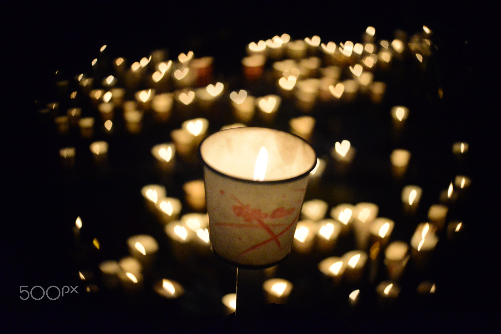 AF Micro-Nikkor 60mm f/2.8 sample photo. Candlelight vigils to be sublimated into love photography