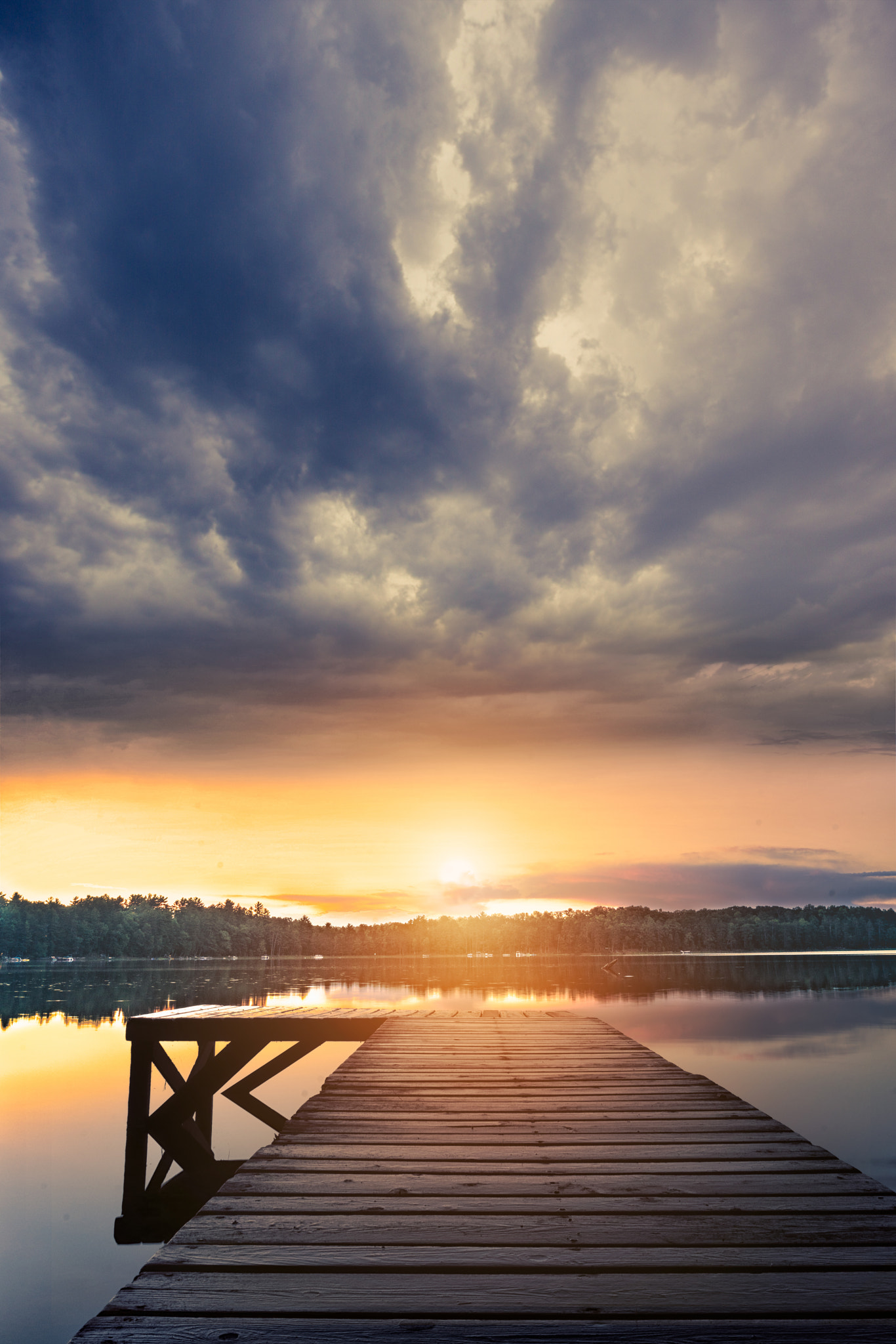 Sony FE 28mm F2 sample photo. Storm over the setting sun photography
