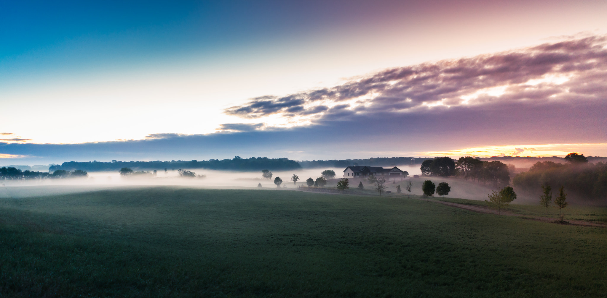 Sony FE 28mm F2 sample photo. Foggy morning photography