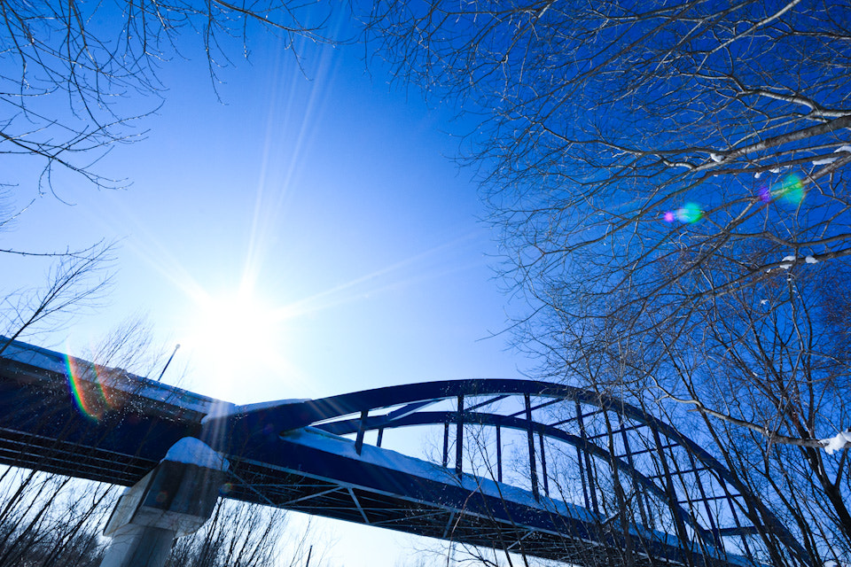 Canon EOS 550D (EOS Rebel T2i / EOS Kiss X4) sample photo. Piyashiri bridge nayoro hokkaido sky tree photography