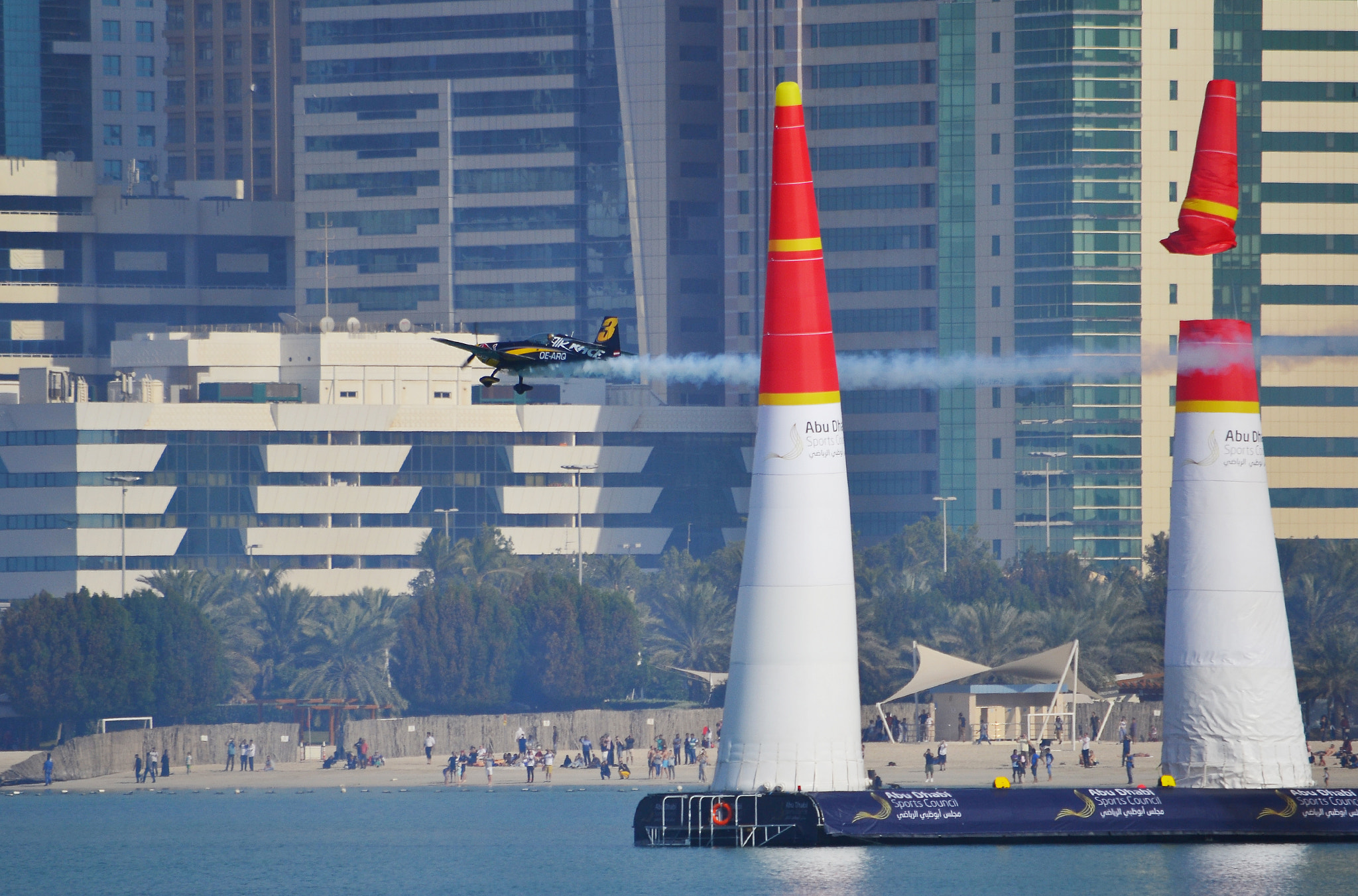 Sigma 55-200mm F4-5.6 DC sample photo. Red bull  action - pylon cut photography