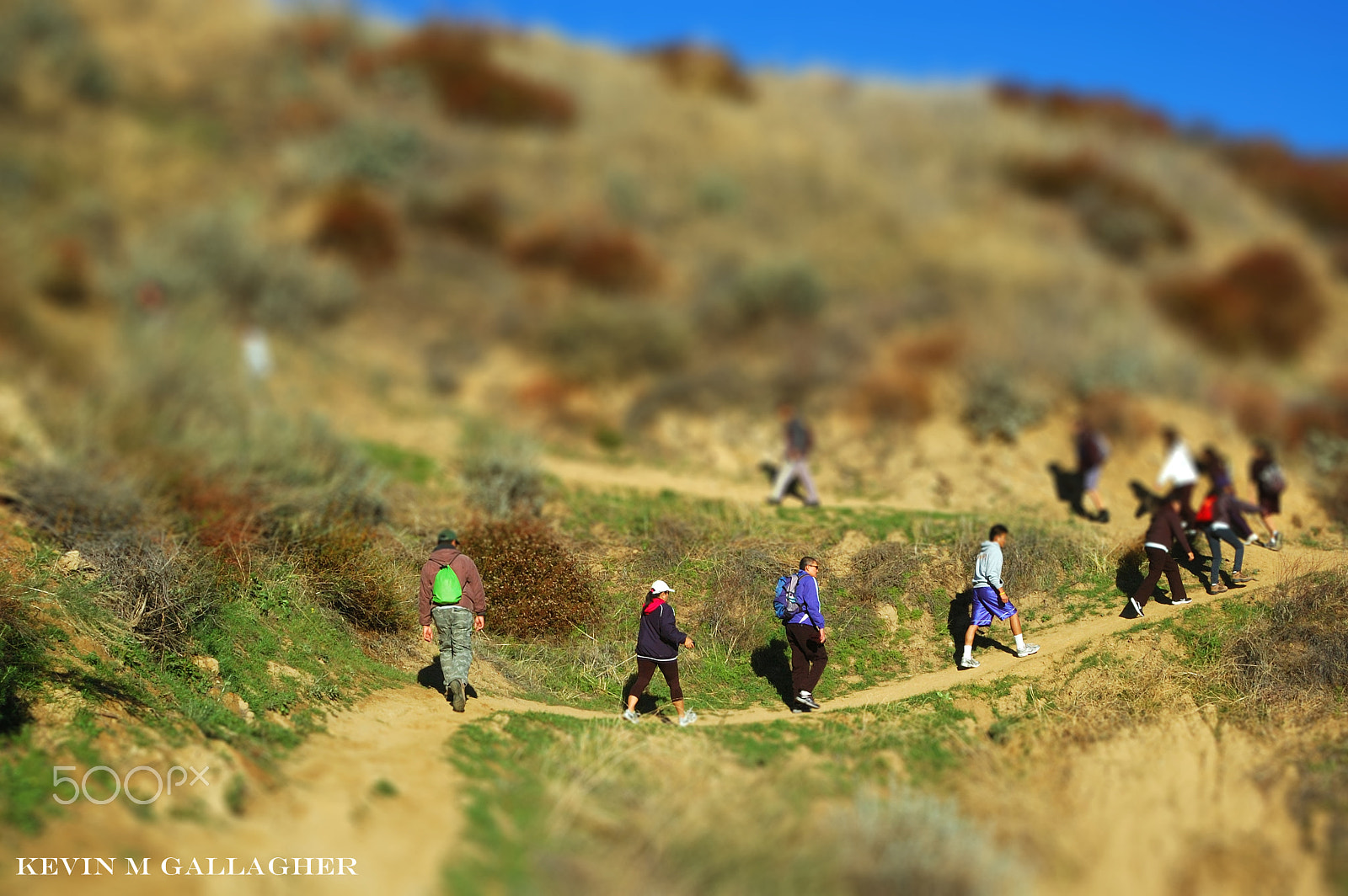 Nikon D70s sample photo. Hiking in miniature o photography