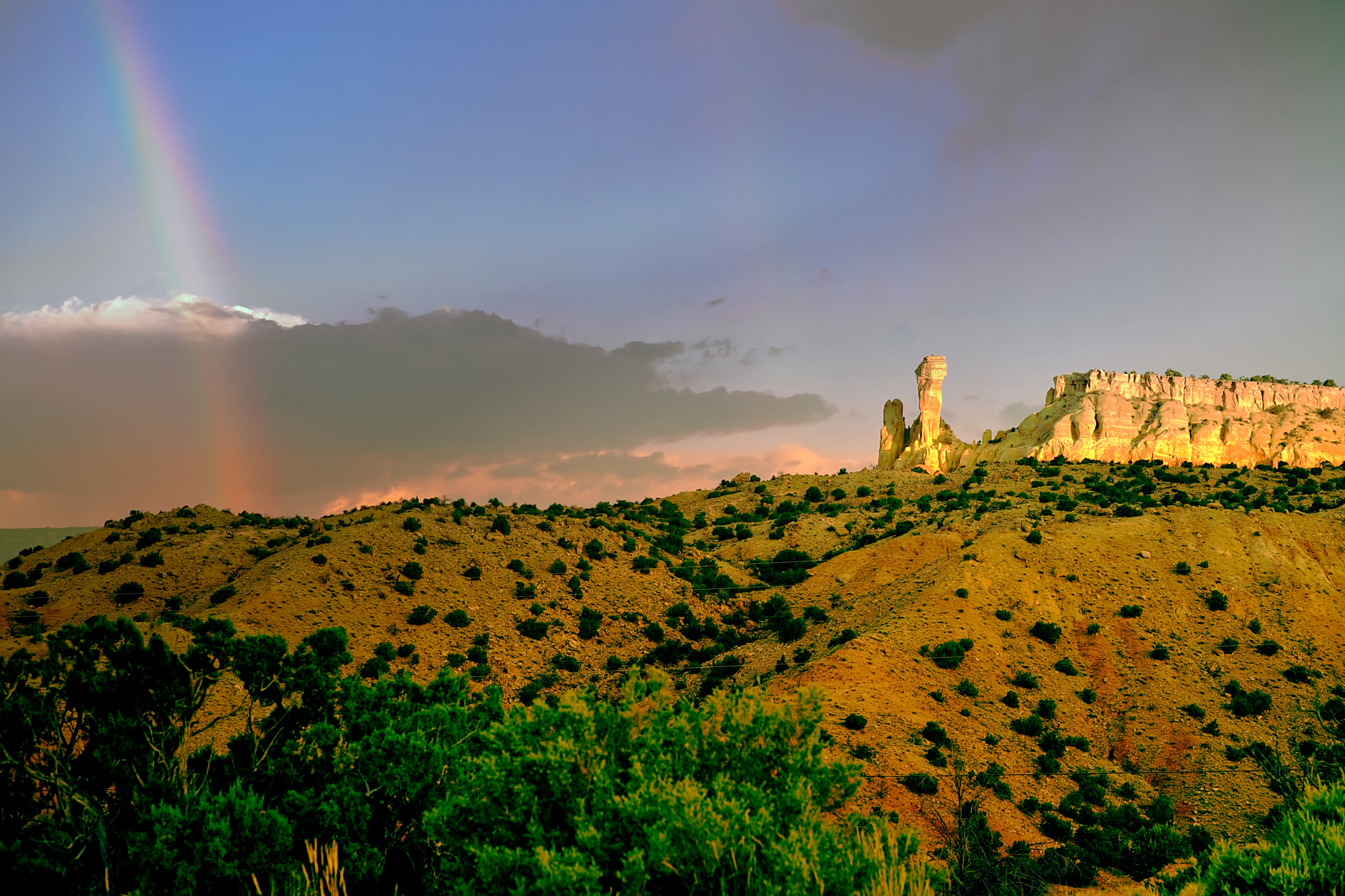 ZEISS Batis 85mm F1.8 sample photo. Magnificent double rainbow sunrise photography