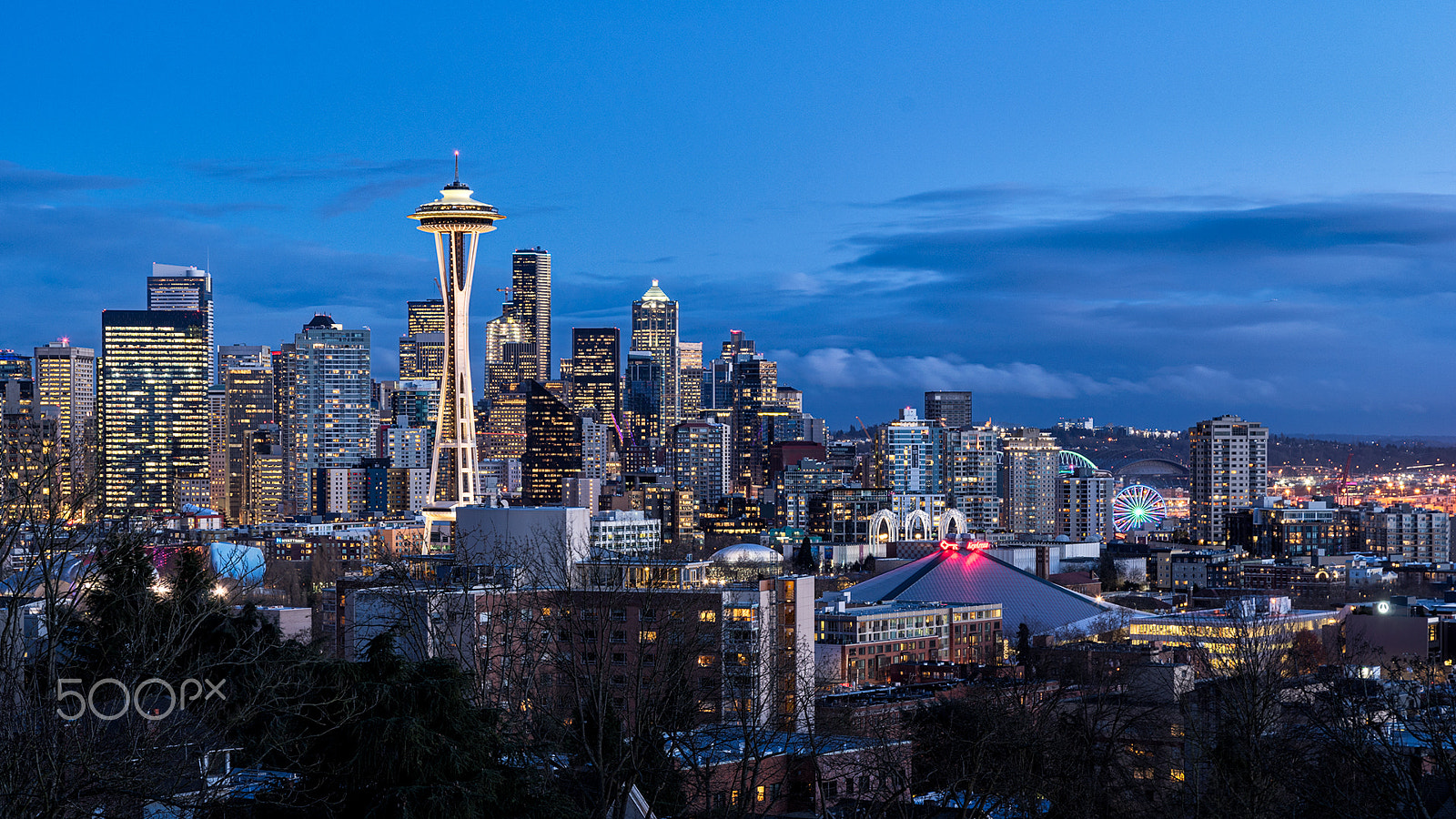 Sony a7 + Canon EF 24-105mm F4L IS USM sample photo. Space needle photography