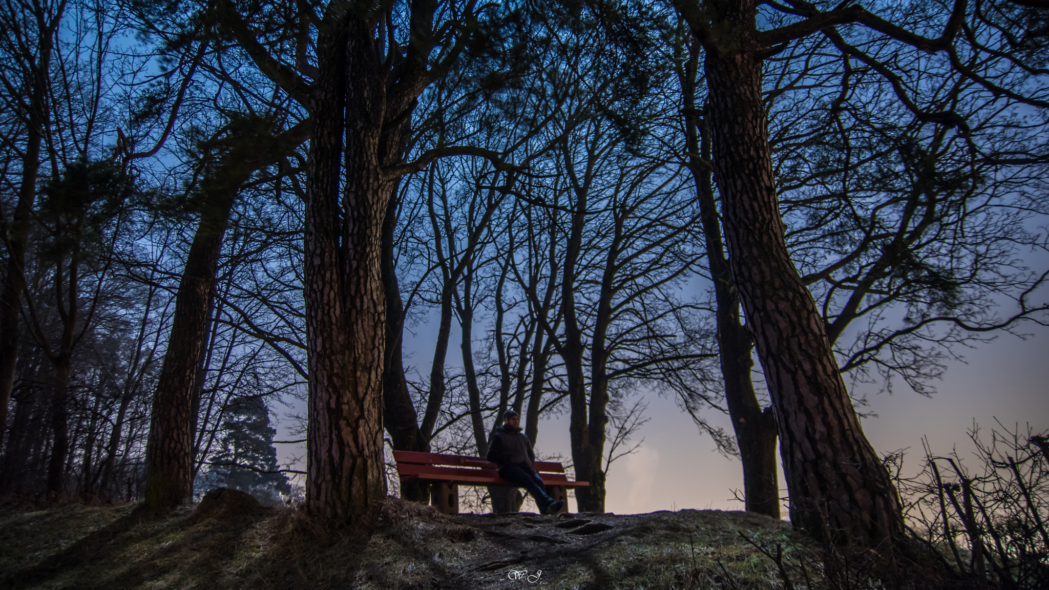 Sony ILCA-77M2 sample photo. Photographer in the night photography