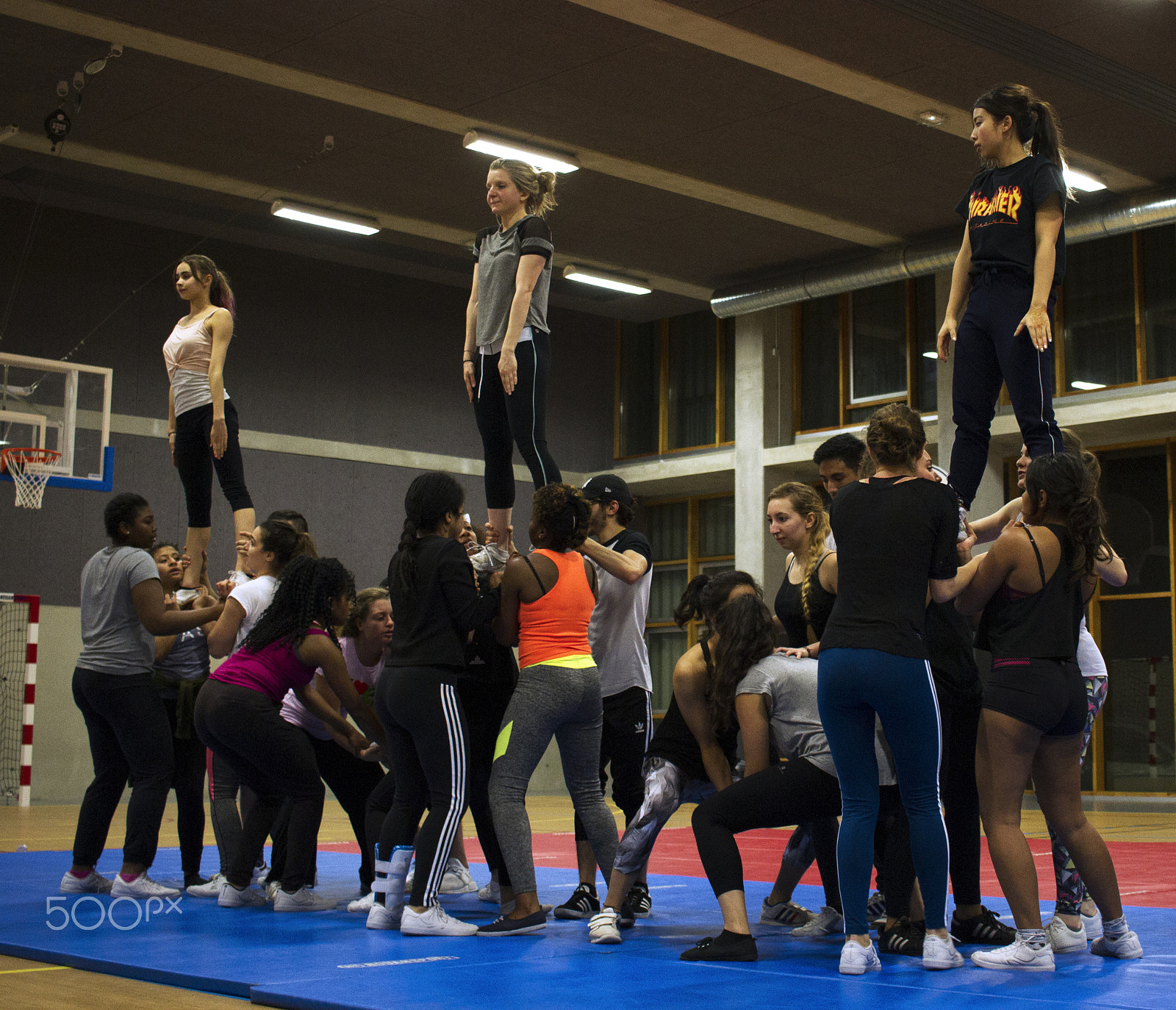 Canon EOS 7D + Canon EF-S 24mm F2.8 STM sample photo. Entrainement cheerleading #3 photography