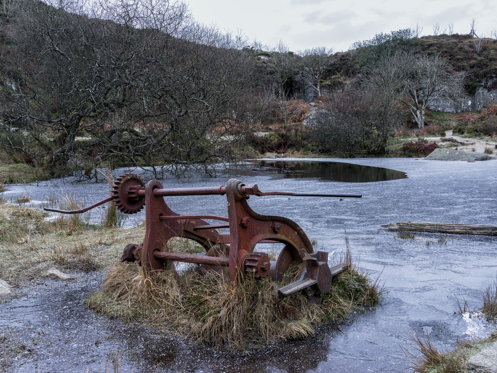 Sony Cyber-shot DSC-RX1R sample photo. Winch at haytor quarry photography