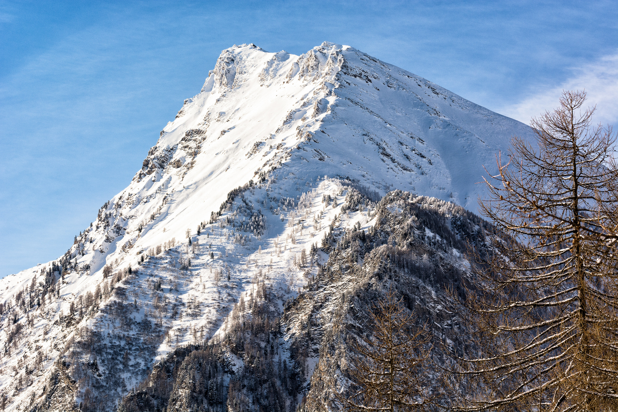 Tamron SP 70-200mm F2.8 Di VC USD sample photo. Winter on the alps photography