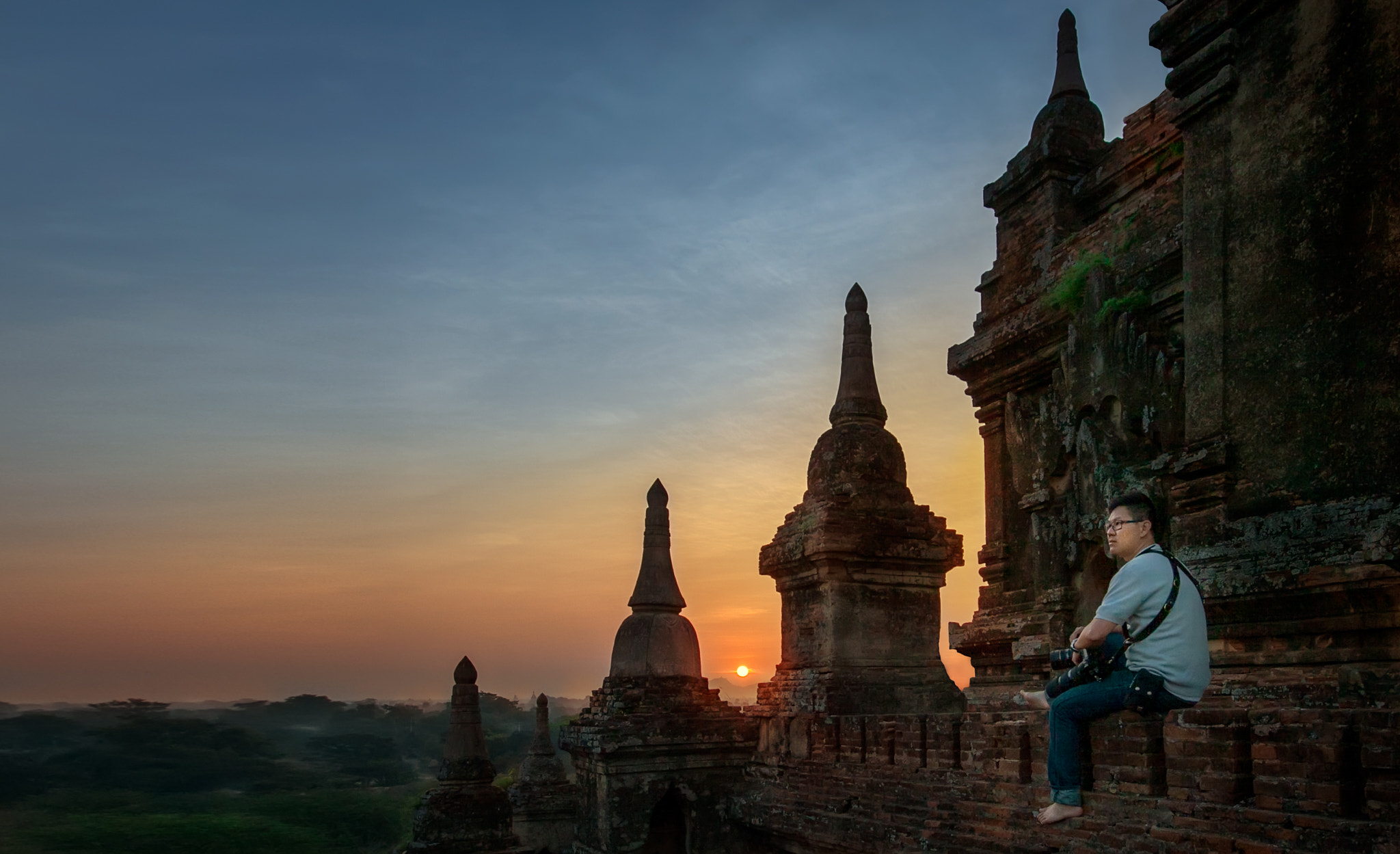 Canon EF 16-35mm F2.8L II USM sample photo. Self portrait at bagan photography
