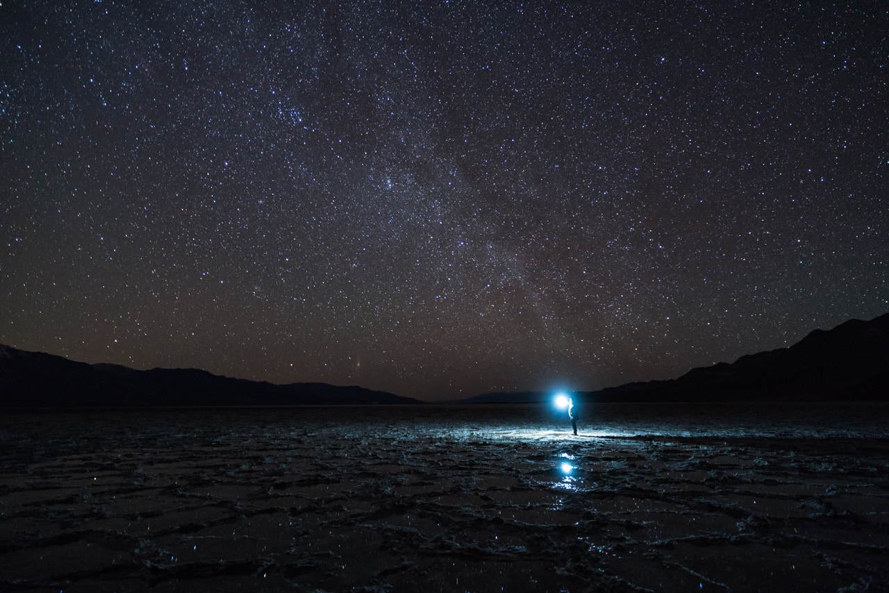 ZEISS Batis 18mm F2.8 sample photo. Self portrait amid the salt flats photography