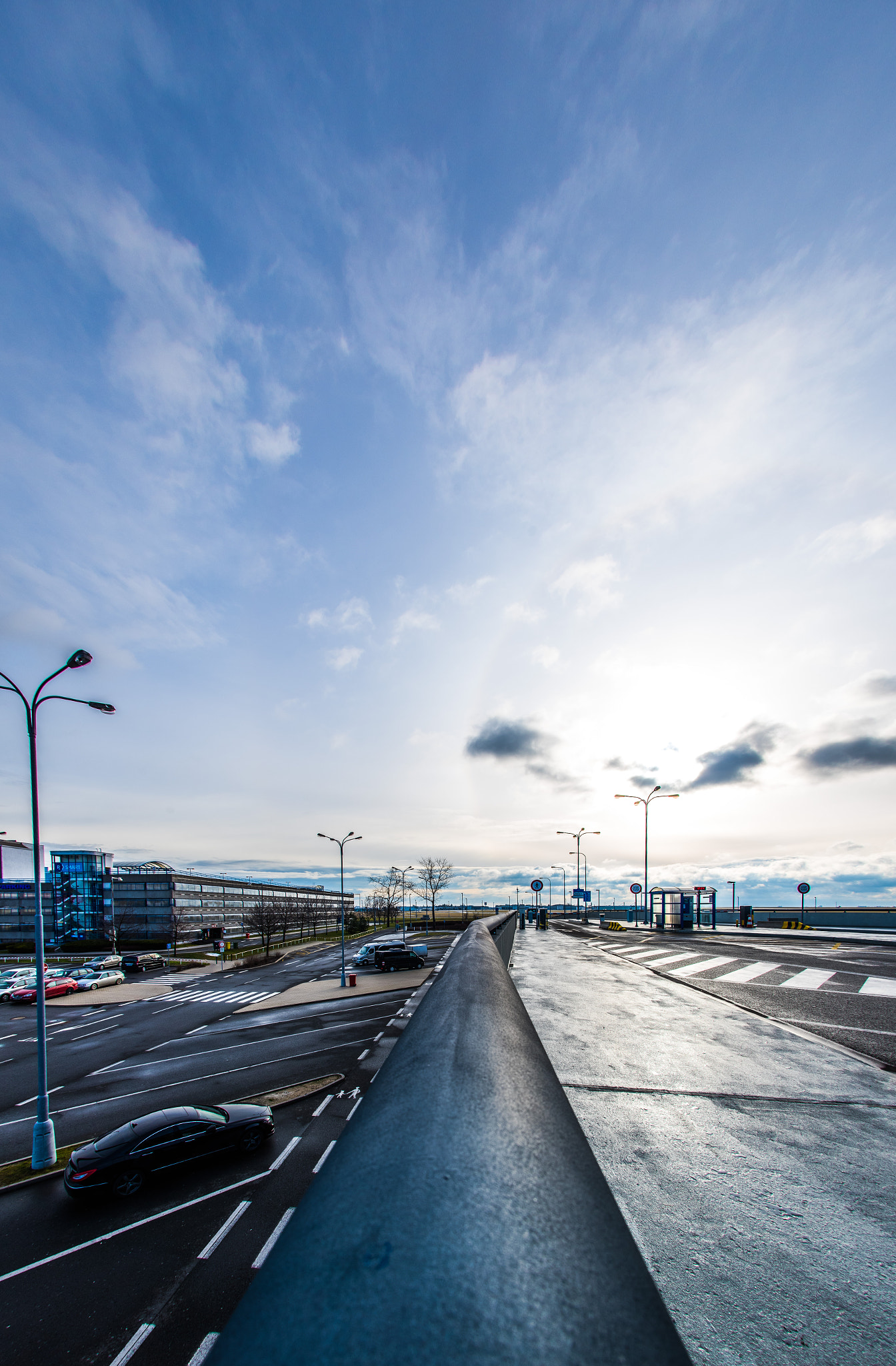 Nikon D810 + Nikon AF Fisheye-Nikkor 16mm F2.8D sample photo. Prag airport photography