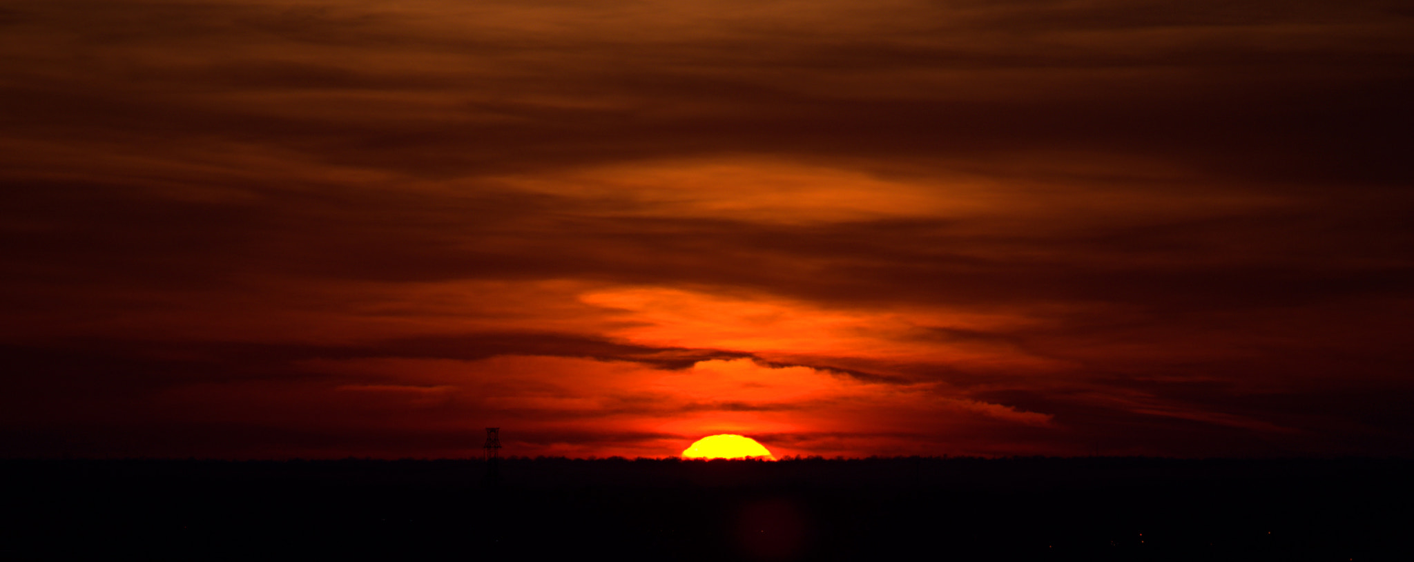 Nikon D5500 sample photo. Sun under the horizon photography