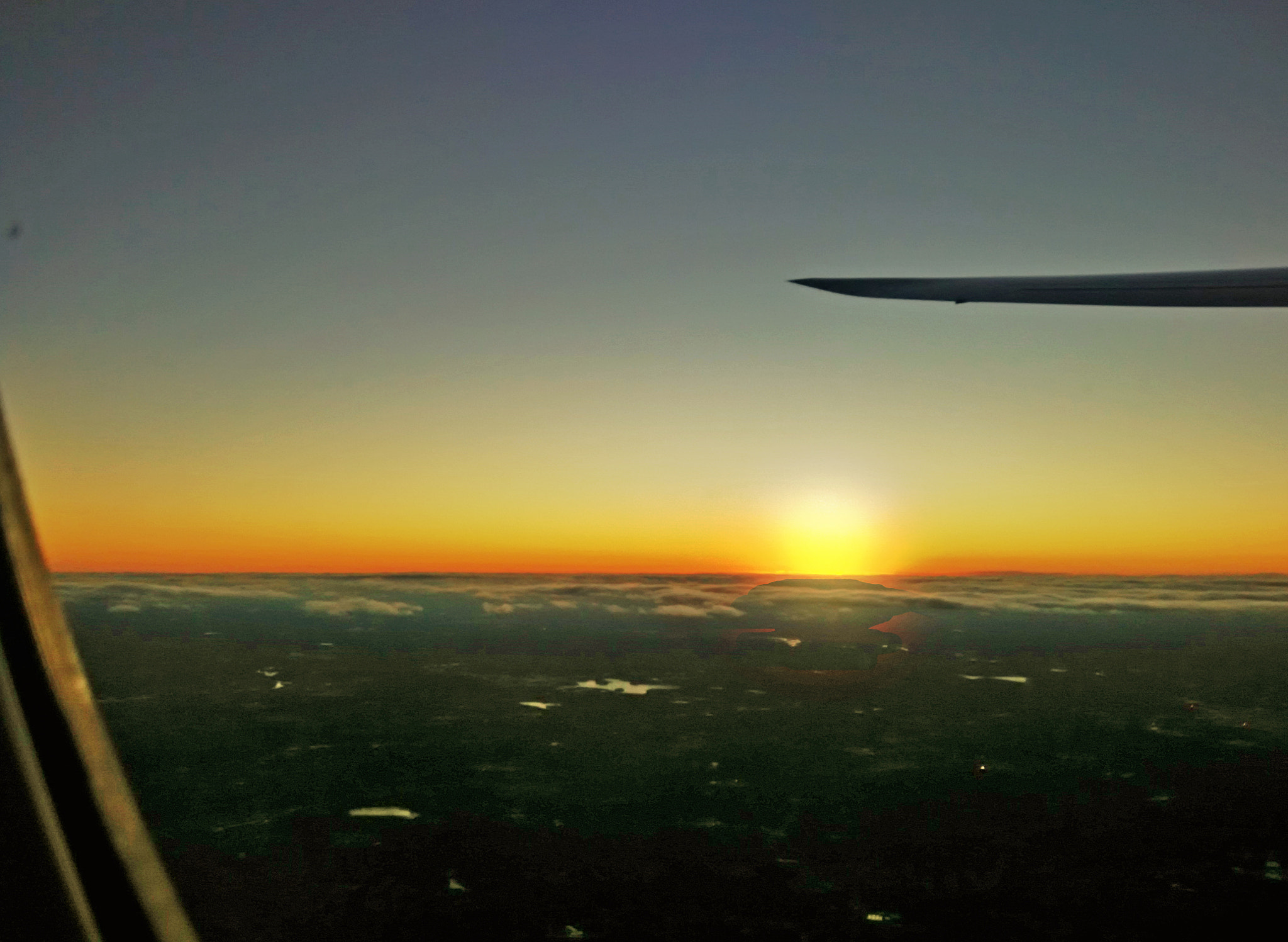 Xiaomi HM NOTE sample photo. Sunset from flight. photography