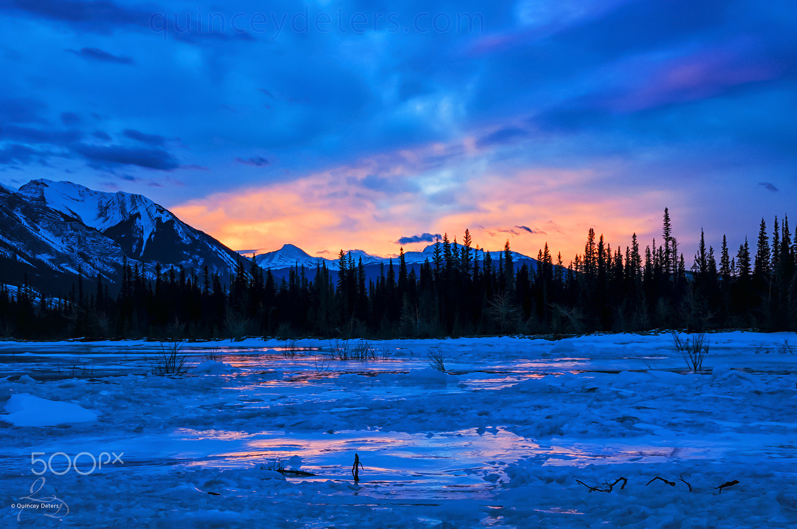 Nikon D300 sample photo. Winter sunrise © quincey deters photography