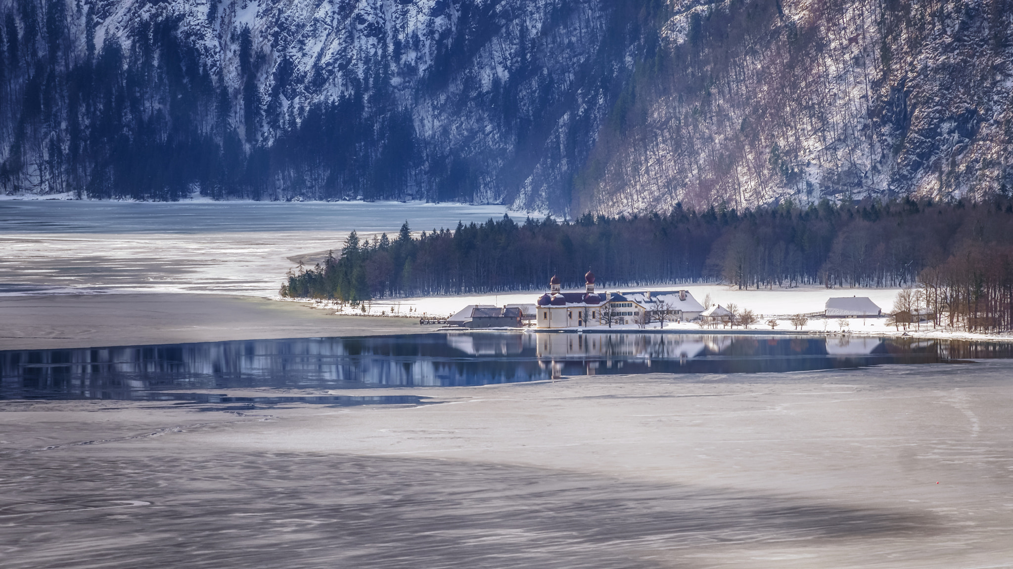 Canon EF-S 55-250mm F4-5.6 IS STM sample photo. The picturesque saint bartholomew at koenigssee photography