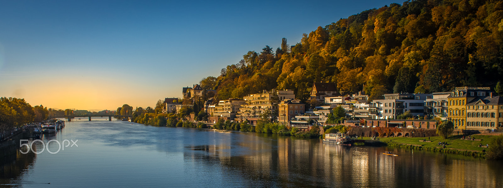 Pentax K-3 + Sigma sample photo. Sunset on the neckar photography