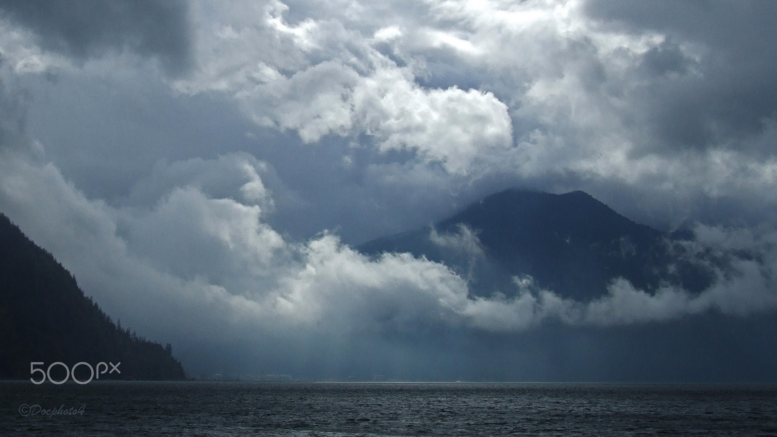Fujifilm FinePix S9000 sample photo. Storm over harrison lake photography